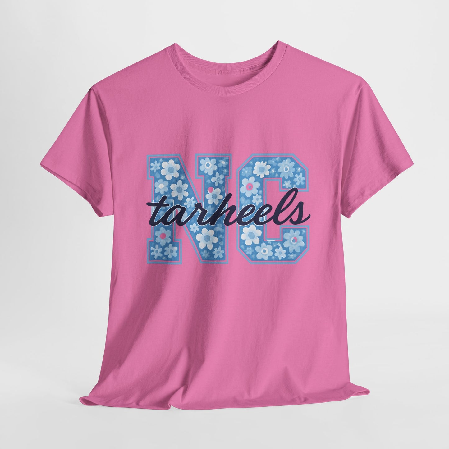 North Carolina Tarheels Unisex Heavy Cotton Tee, College Spirit Wear, Men's and Women's Casual T-Shirt, School Pride Apparel, Gift for Fans