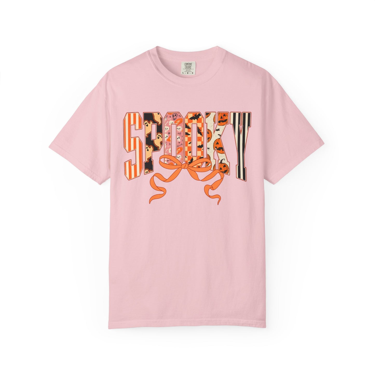 SPOOKY Bow Unisex Garment-Dyed T-shirt