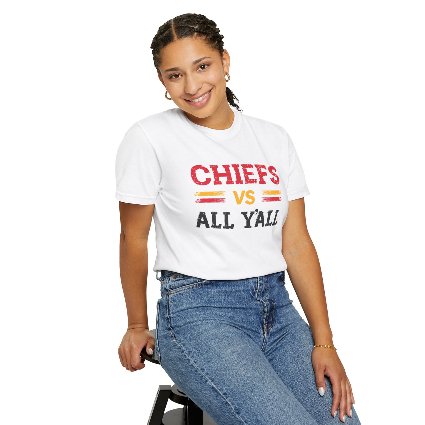 Game Day Humor T-Shirt, Chiefs vs All Y’all Tee, Sports Fan Gift, Unisex Shirt, Tailgate Party Apparel, Football Celebration Shirt