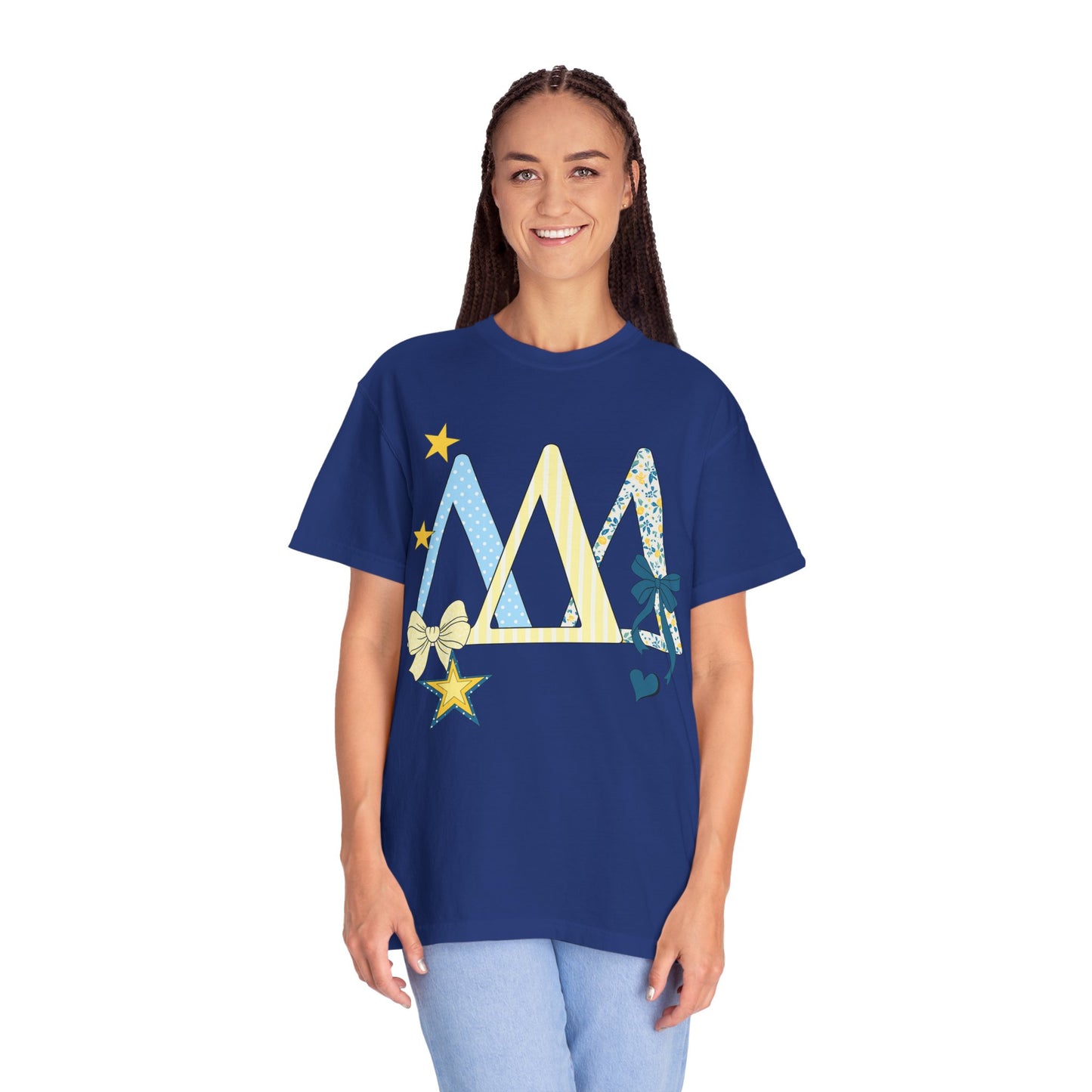 Whimsical yellow and blue Graphic T-Shirt