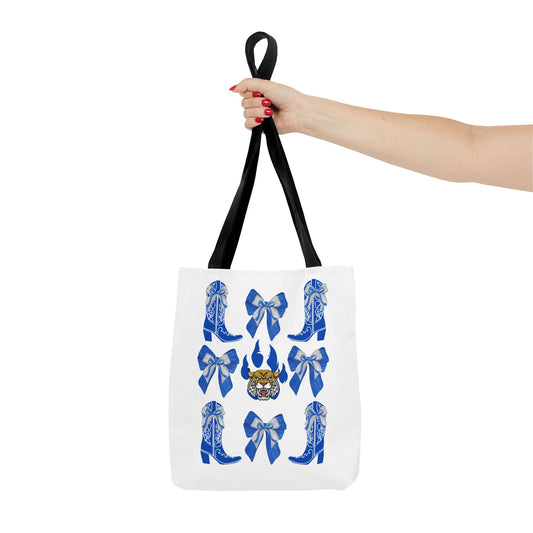 KY wildcats Stylish Blue Cowboy Boots Tote Bag, Kentucky Wildcats Fan, Kentucky Game Day, UK Wildcats, Kentucky Alumni, Graduation Gift, Lexington KY Gift
