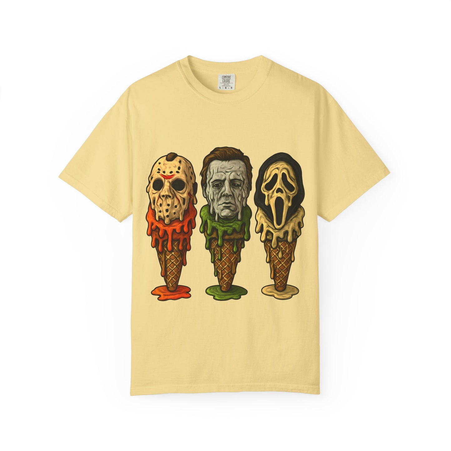Halloween Horror Movie T-Shirt with Iconic Characters, Unisex Casual Tee for Gifting, Summer Fun, Halloween Costume, Movie Lovers