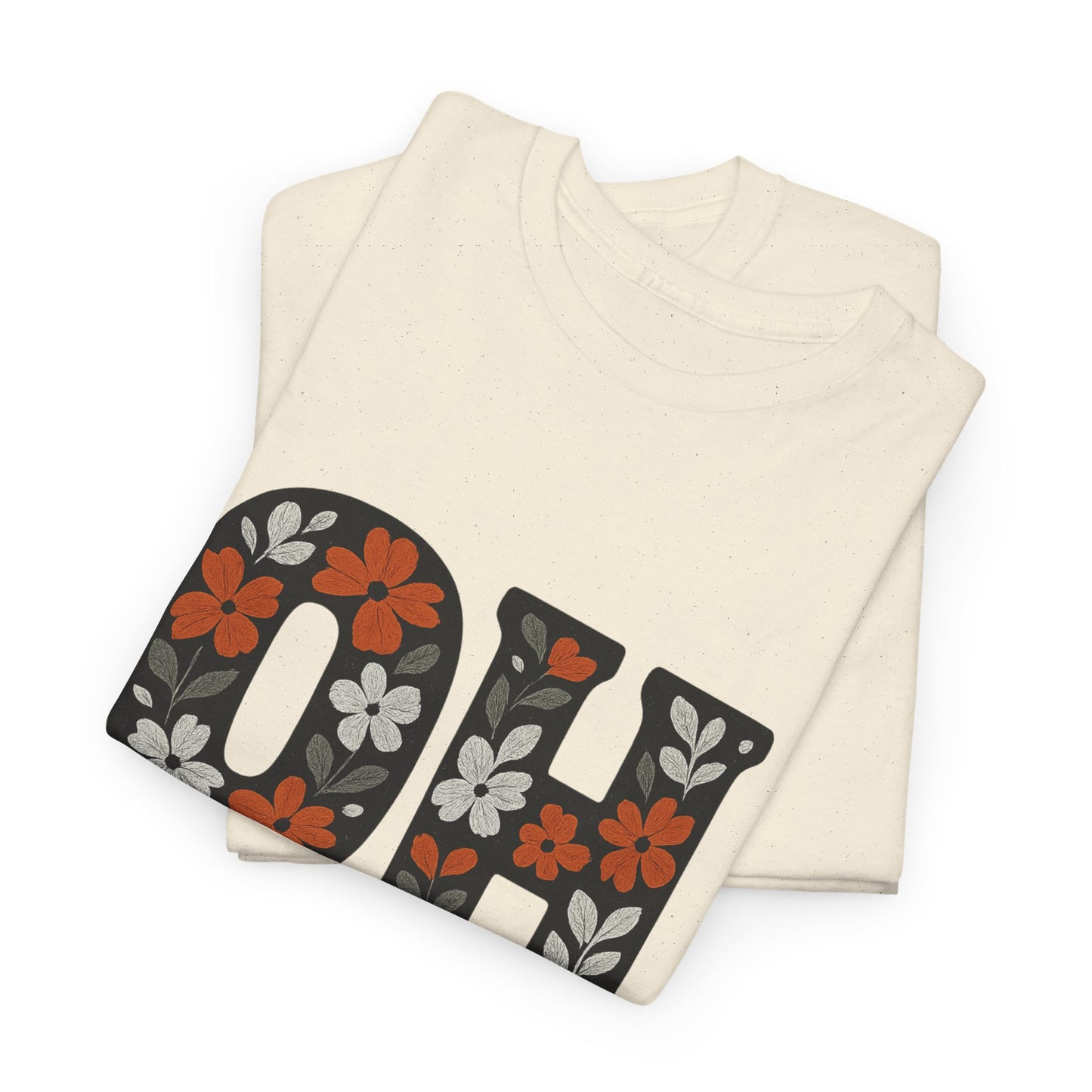 Bengals Floral Tee - Unisex Heavy Cotton