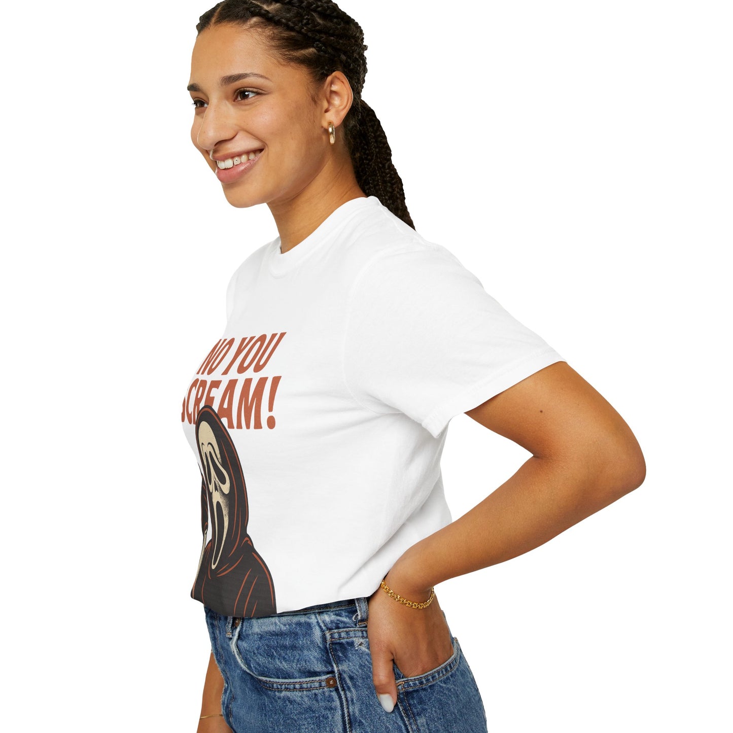 Unisex Horror-Themed T-shirt | Fun Scream Design for Halloween, Costume Parties, Movie Nights, Gift for Horror Fans