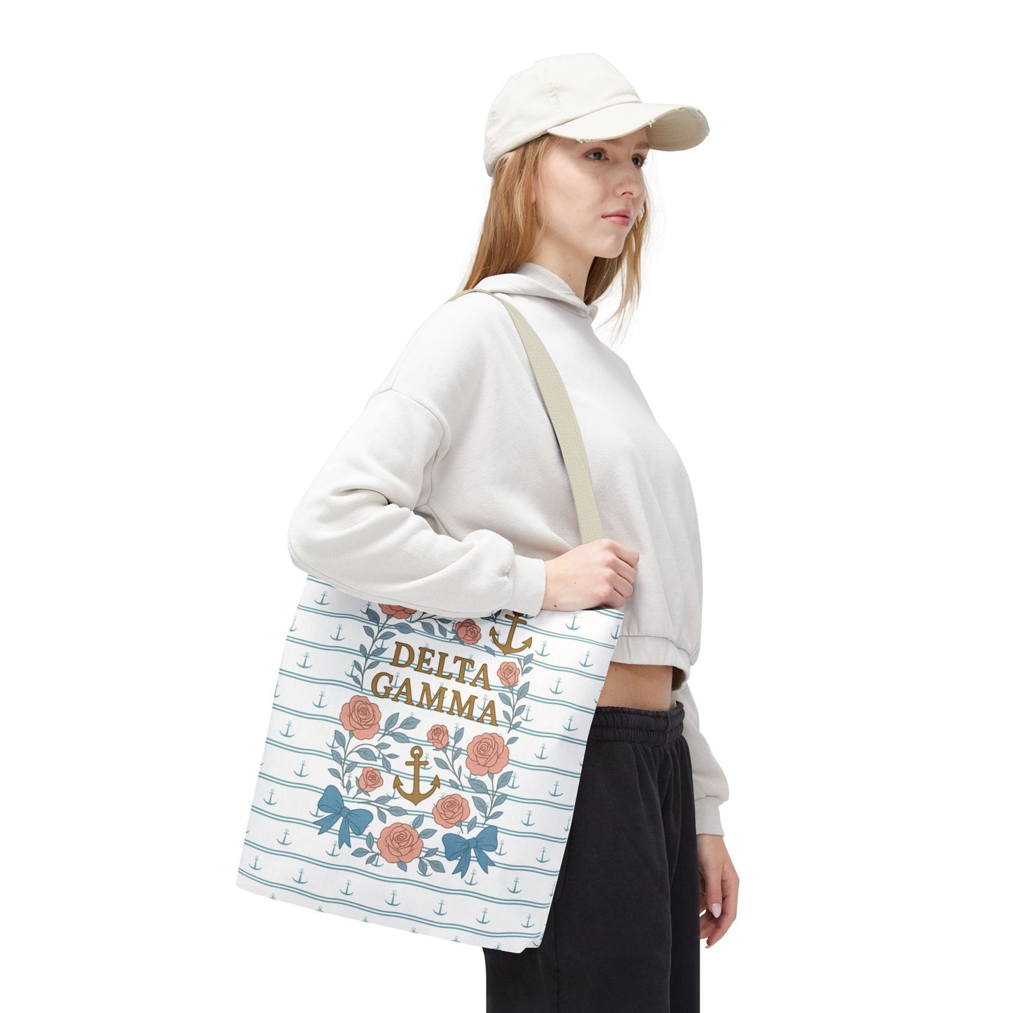 Floral Tote Bag - Delta Gamma Sisterhood Gift