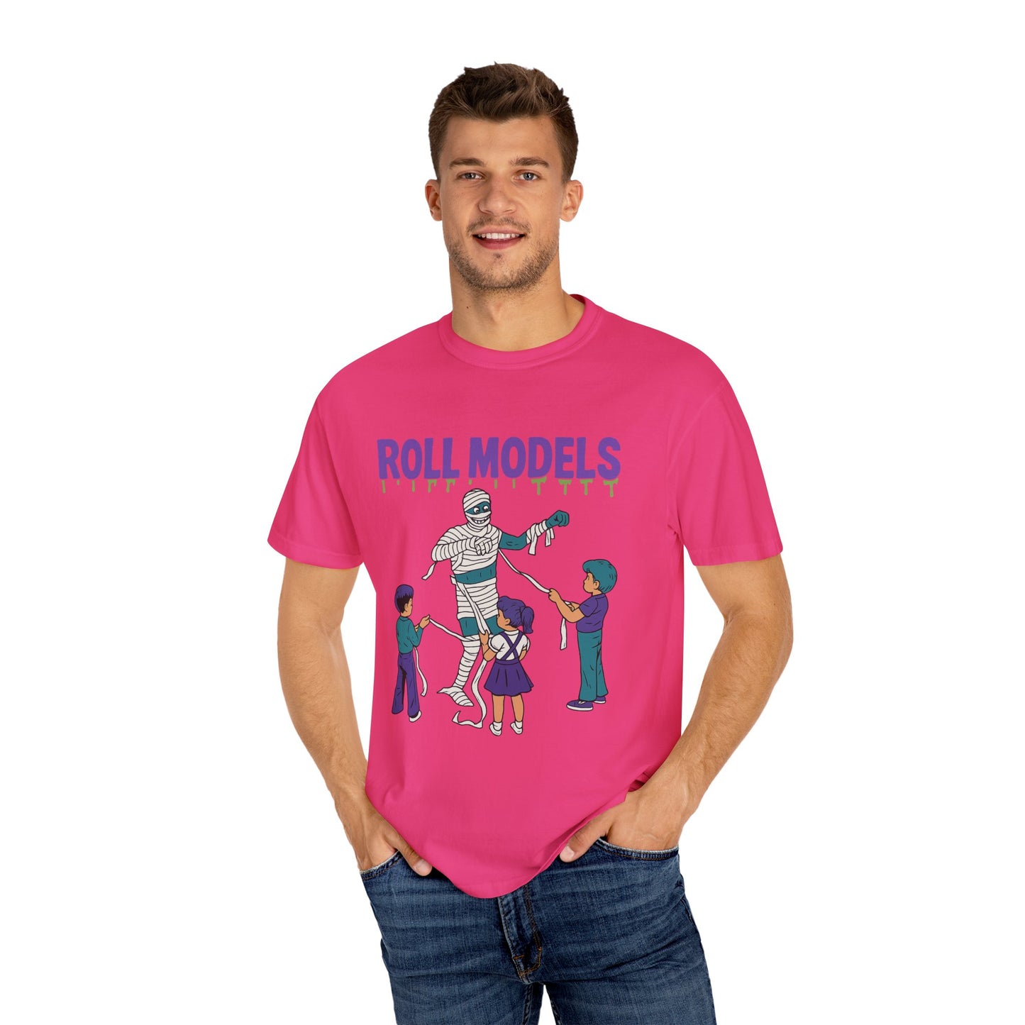 Mummy Roll Models T-Shirt, Cute Halloween Shirt, Kids Costume Tee, Family Fun Outfit, Retro Graphic Top, Vintage Style Tee