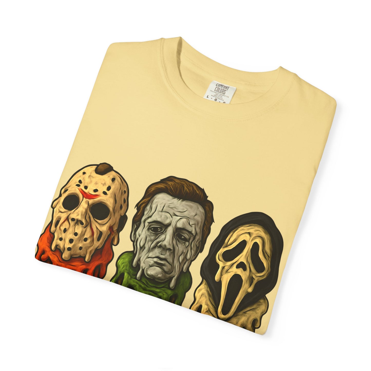 Halloween Horror Movie T-Shirt with Iconic Characters, Unisex Casual Tee for Gifting, Summer Fun, Halloween Costume, Movie Lovers