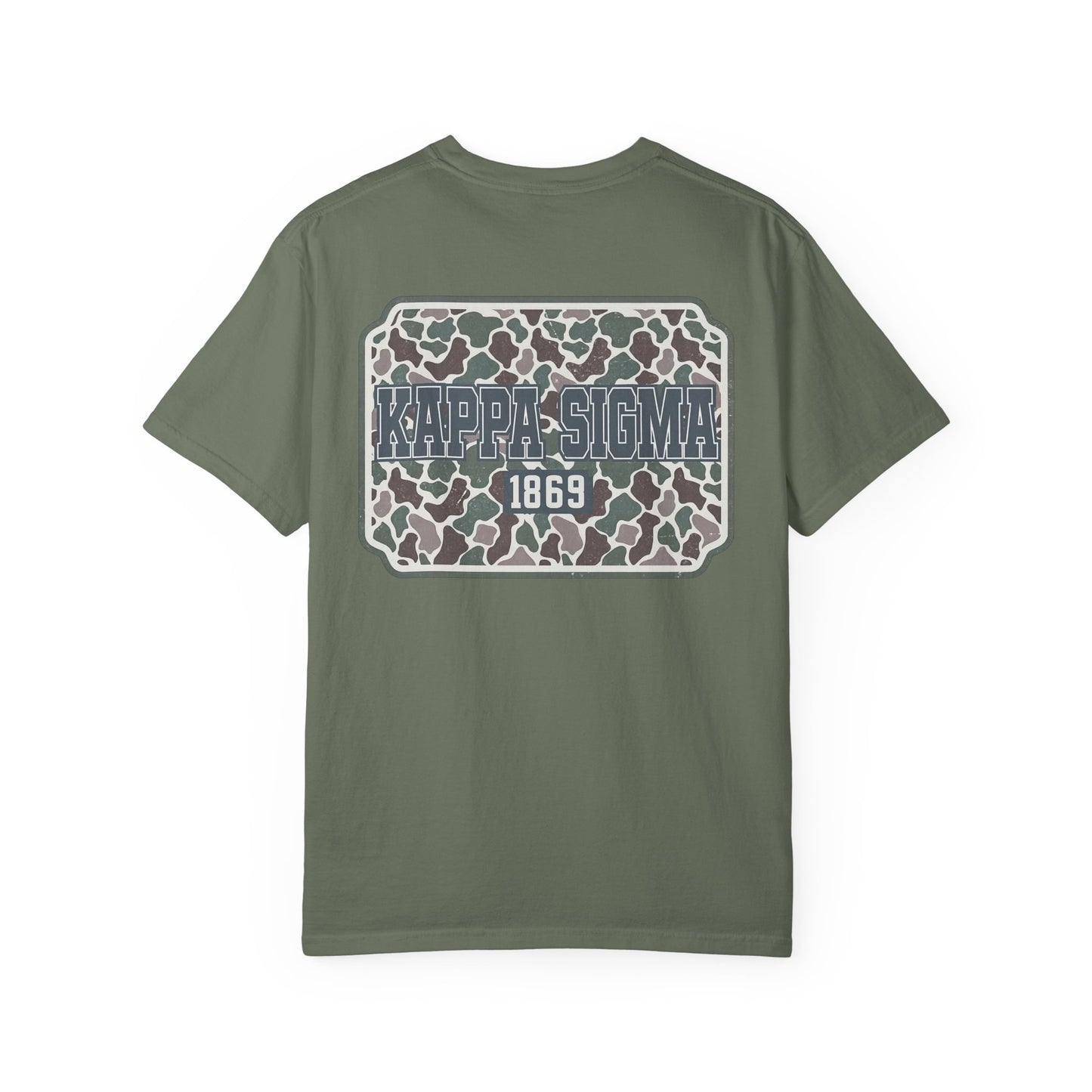 Kappa Sigma Garment-Dyed Unisex T-Shirt, Casual Wear, Greek Life Apparel, College Student Gift, Comfy Streetwear