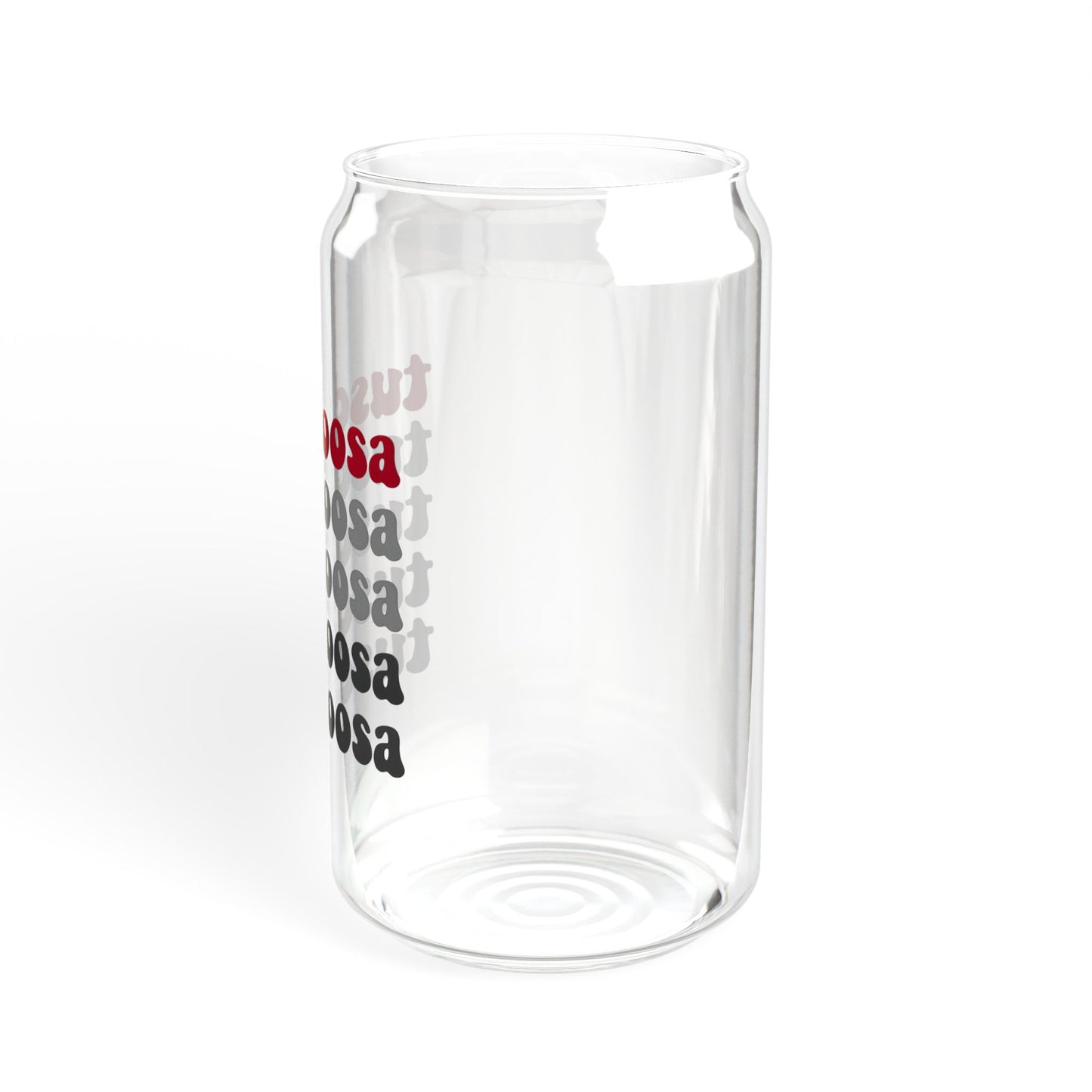 Stylish Tuscaloosa Sipper Glass, Eco-Friendly Drinkware, Glass Straw, College Student Gift, Customizable Cup, Home Bar Decor, Party Glass