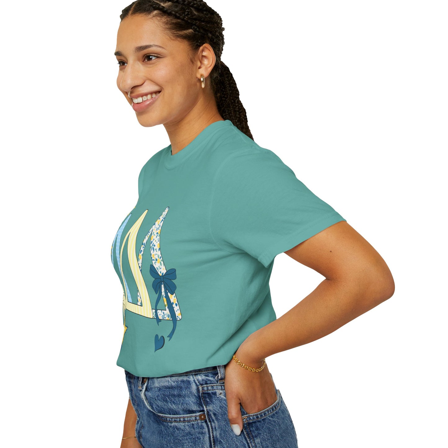 Whimsical yellow and blue Graphic T-Shirt