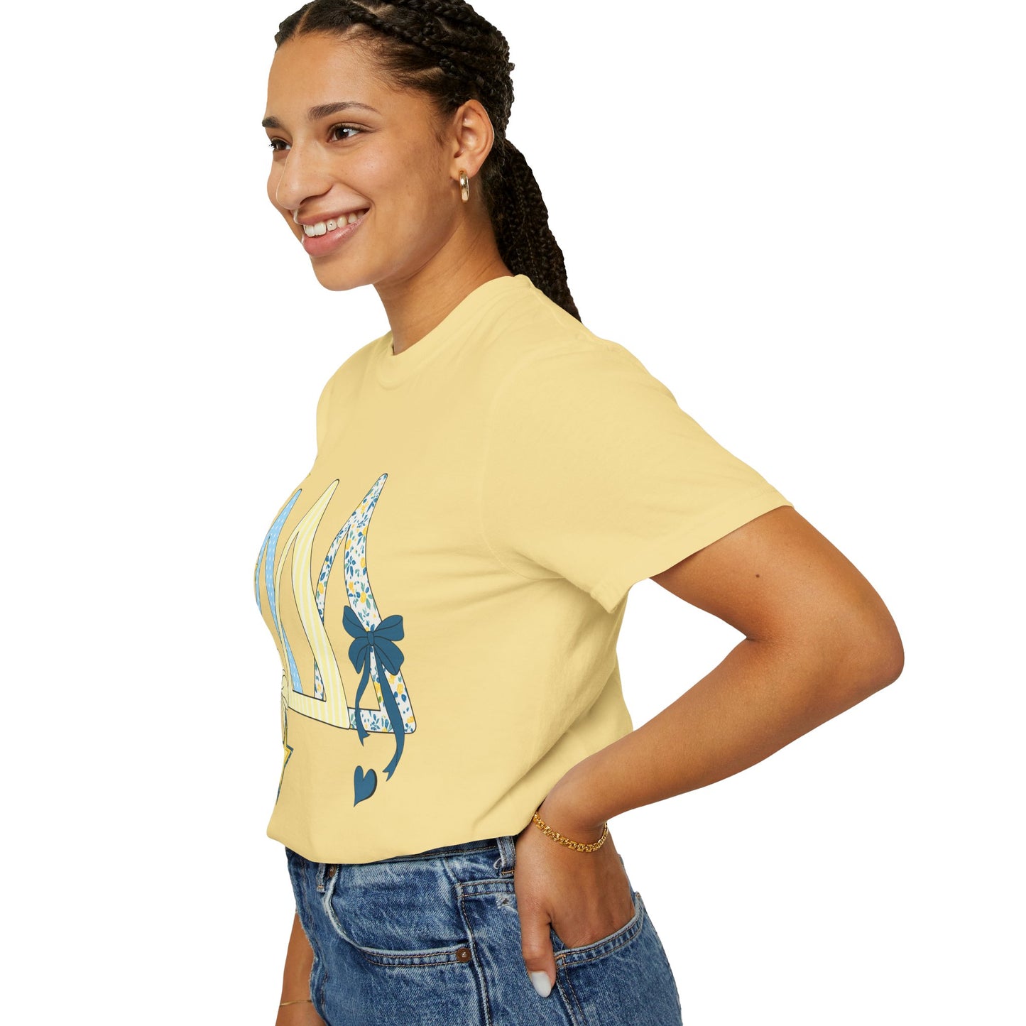 Whimsical yellow and blue Graphic T-Shirt