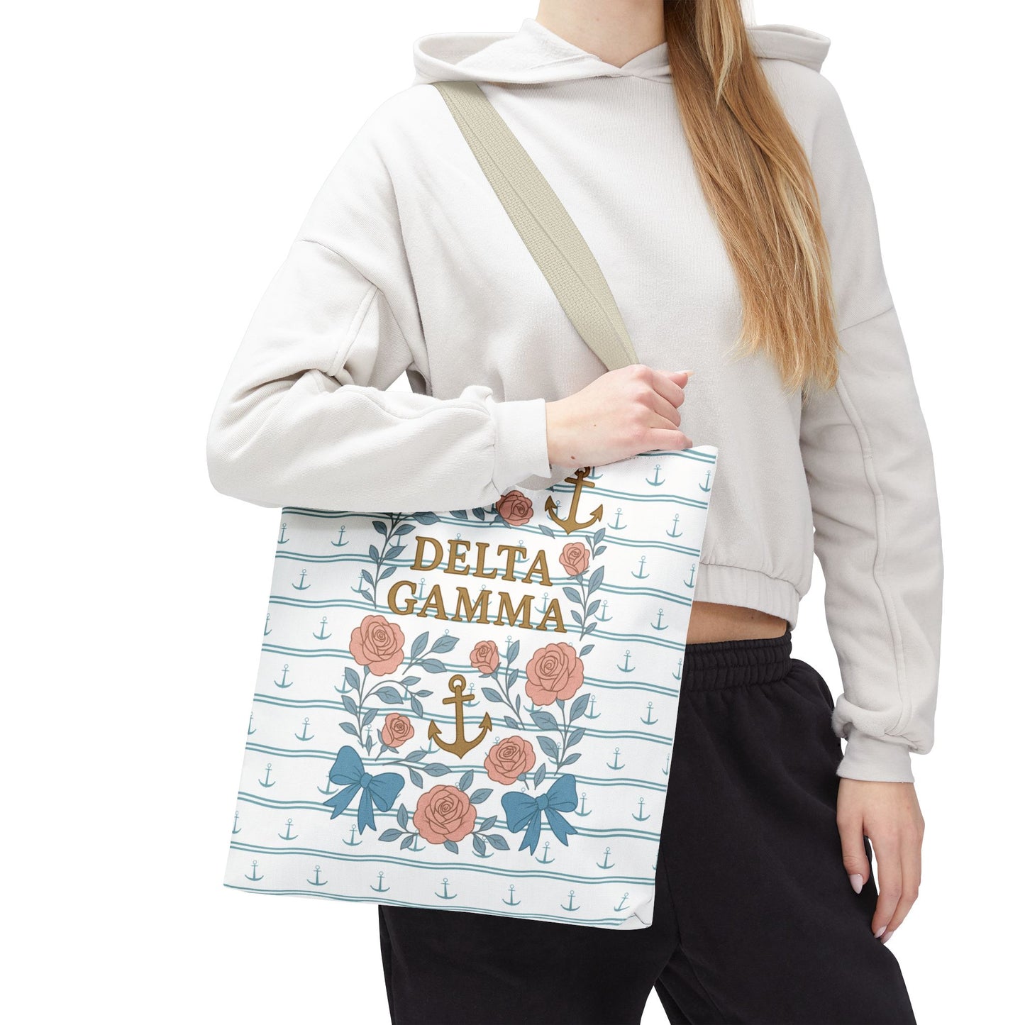 Floral Tote Bag - Delta Gamma Sisterhood Gift