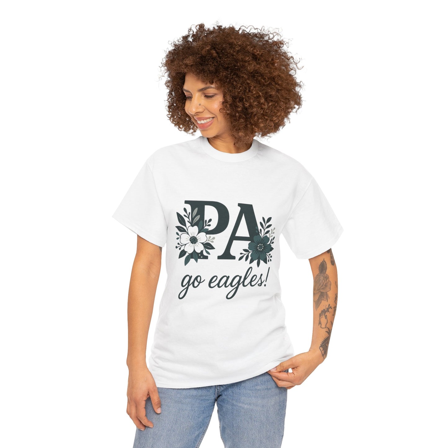 Floral PA Eagles Tee