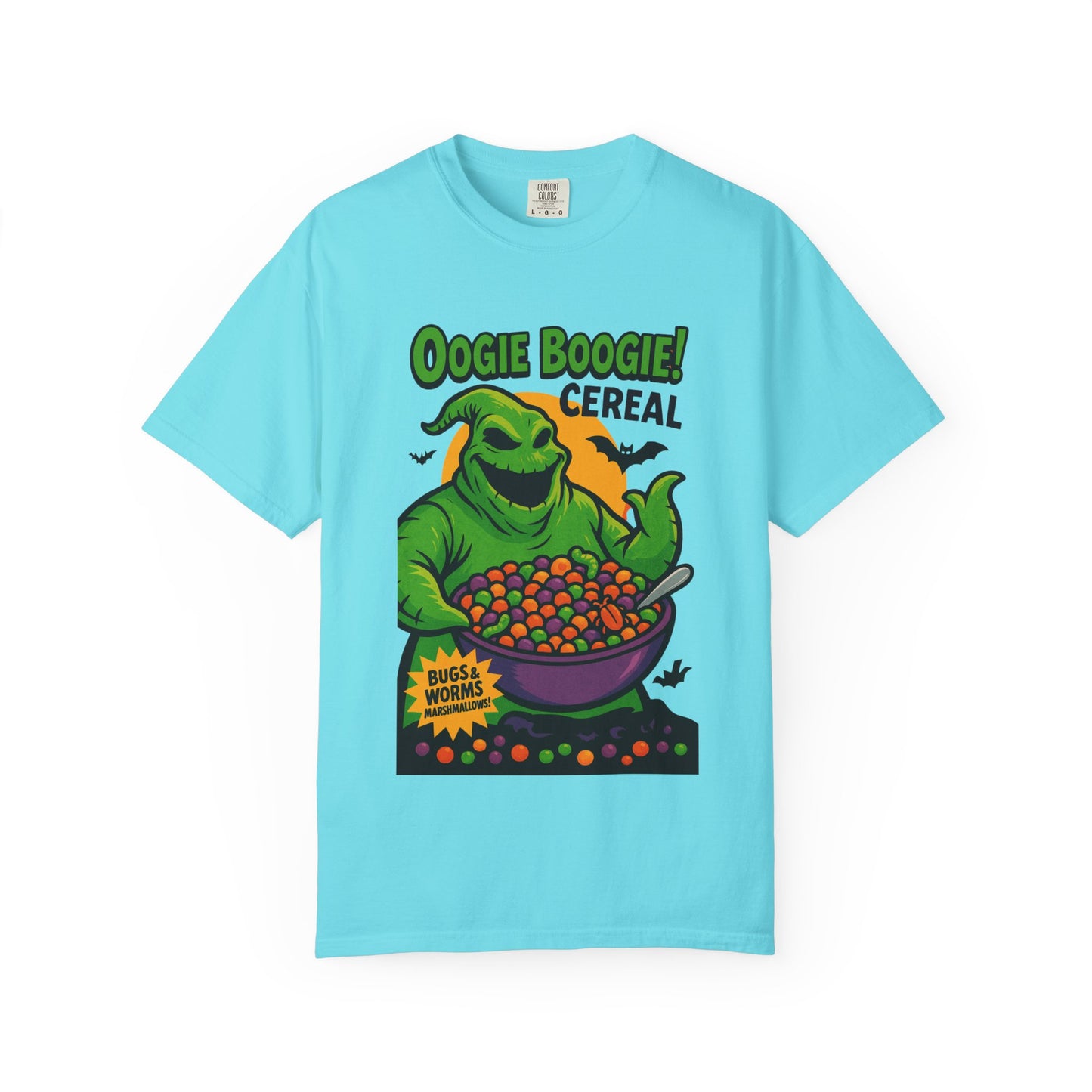 Oogie Boogie Cereal Unisex T-Shirt, Halloween Tee, Cartoon Apparel, Gifts for Fans, Unique Graphic Shirt, Spooky Style