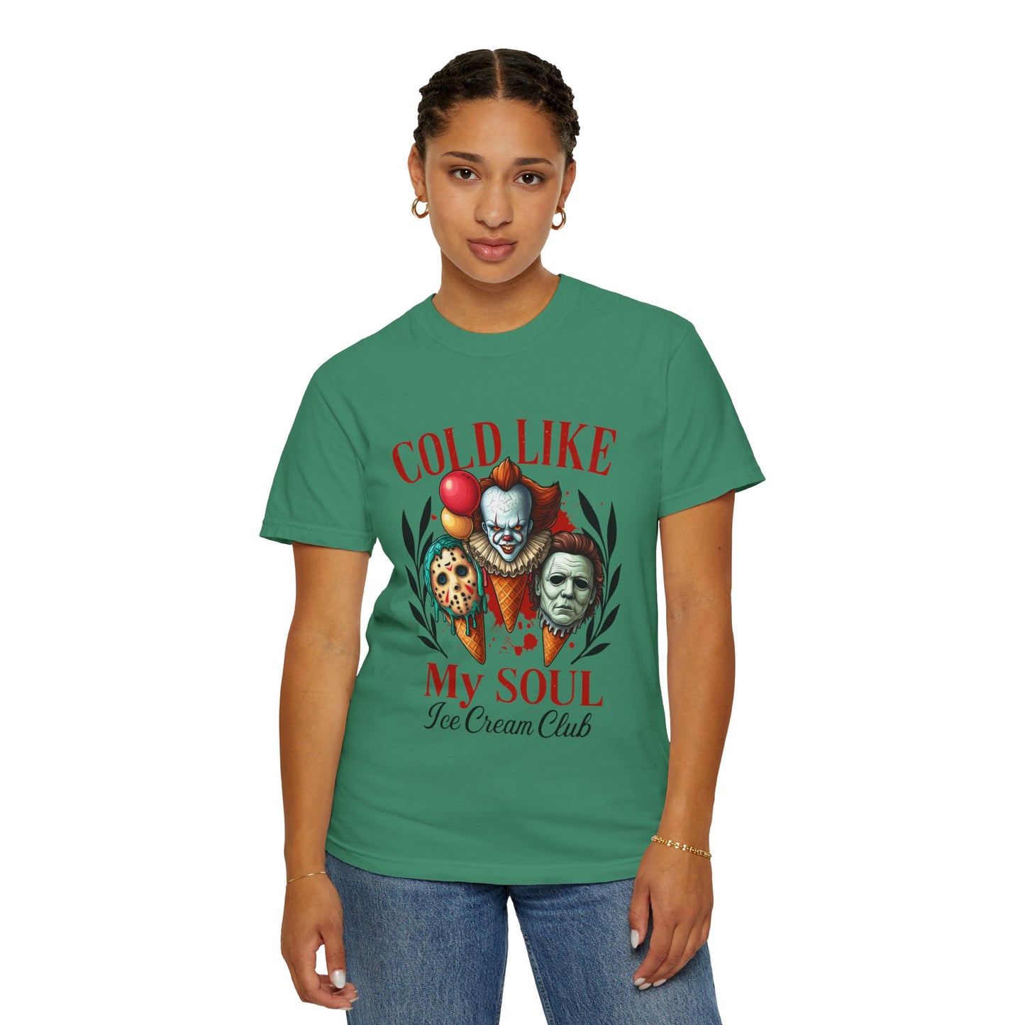 Chilling Soul T-Shirt, Vintage Horror Tee, Unisex Graphic Shirt, Ice Cream Lovers Gift, Fun Movie Merch