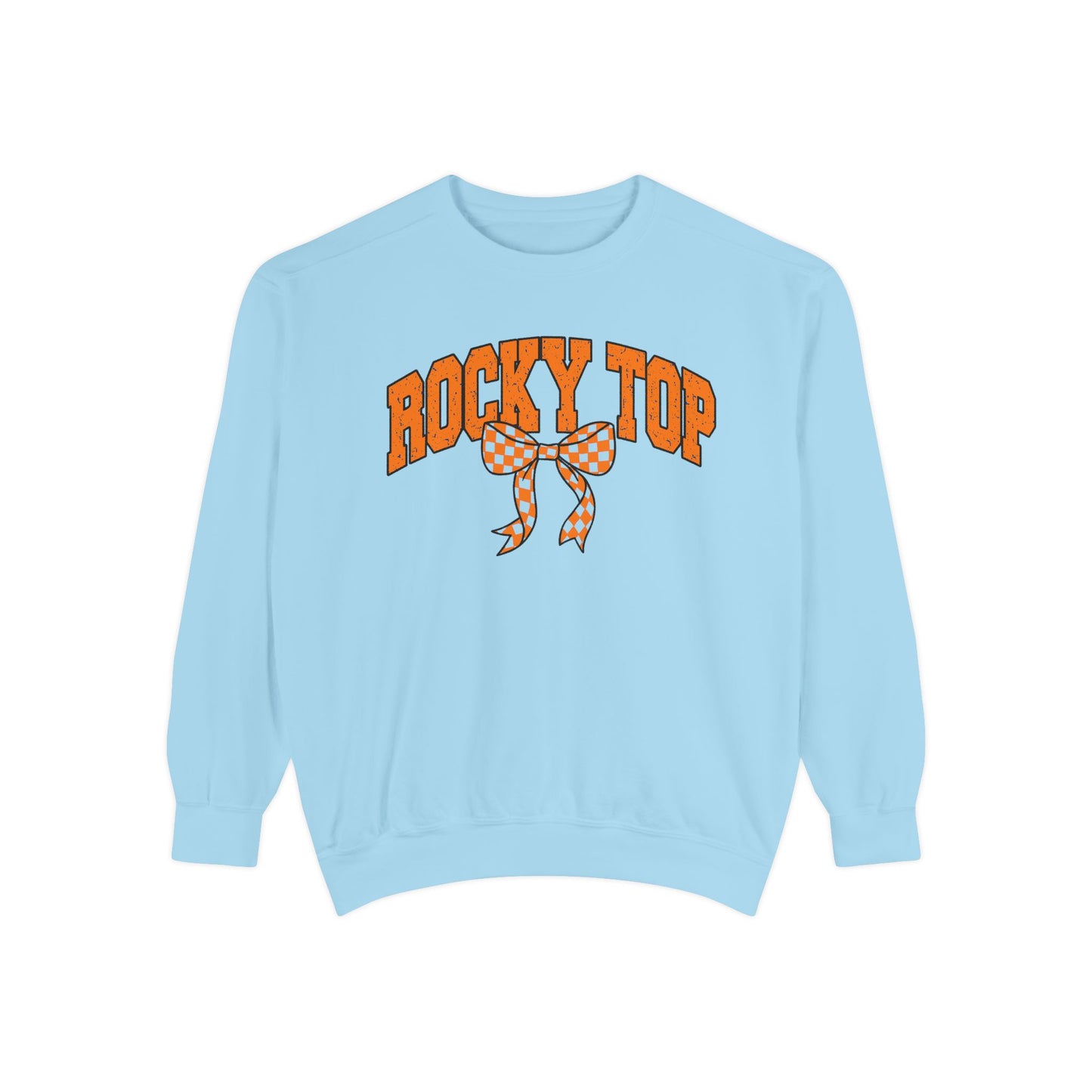 Rocky Top Bow Sweatshirt — Tennessee Checkerboard Vintage Crewneck