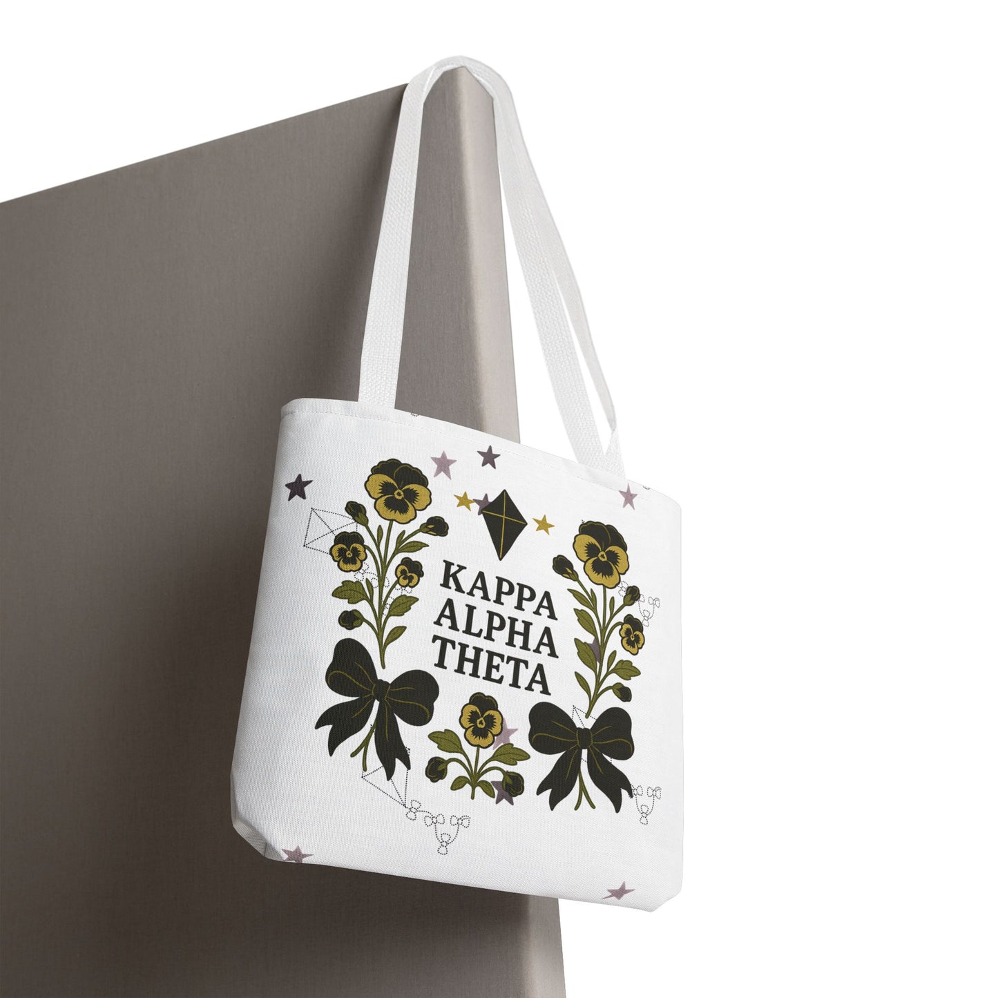 Floral Sorority Tote Bag | Kappa Alpha Theta, Eco-Friendly Bag, Gift for Sisters, College Accessory, Summer Outing Bag