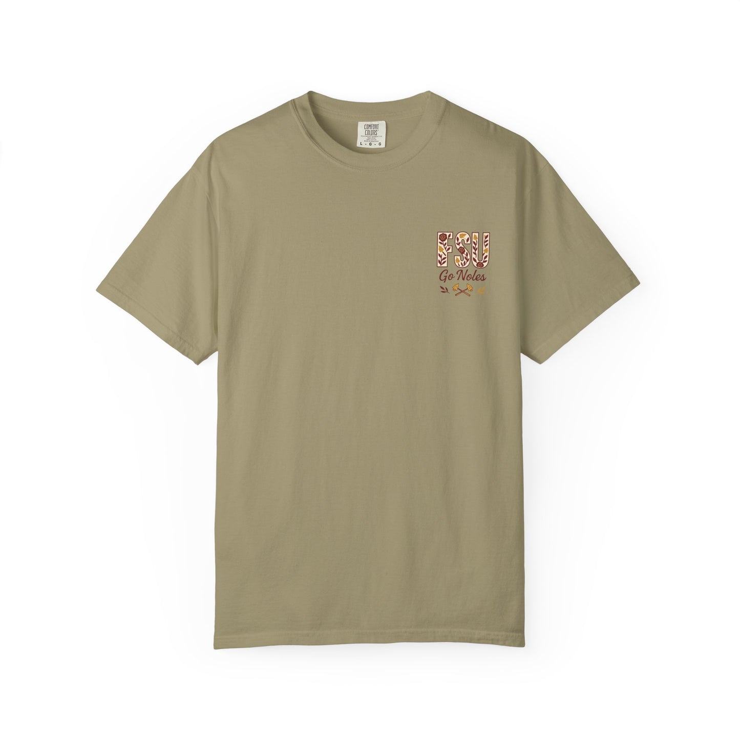 Tomahawk Nation T-Shirt, Unisex College Football Tees, Garment-Dyed Fan Apparel, Go Noles Spirit Wear, Game Day Outfit
