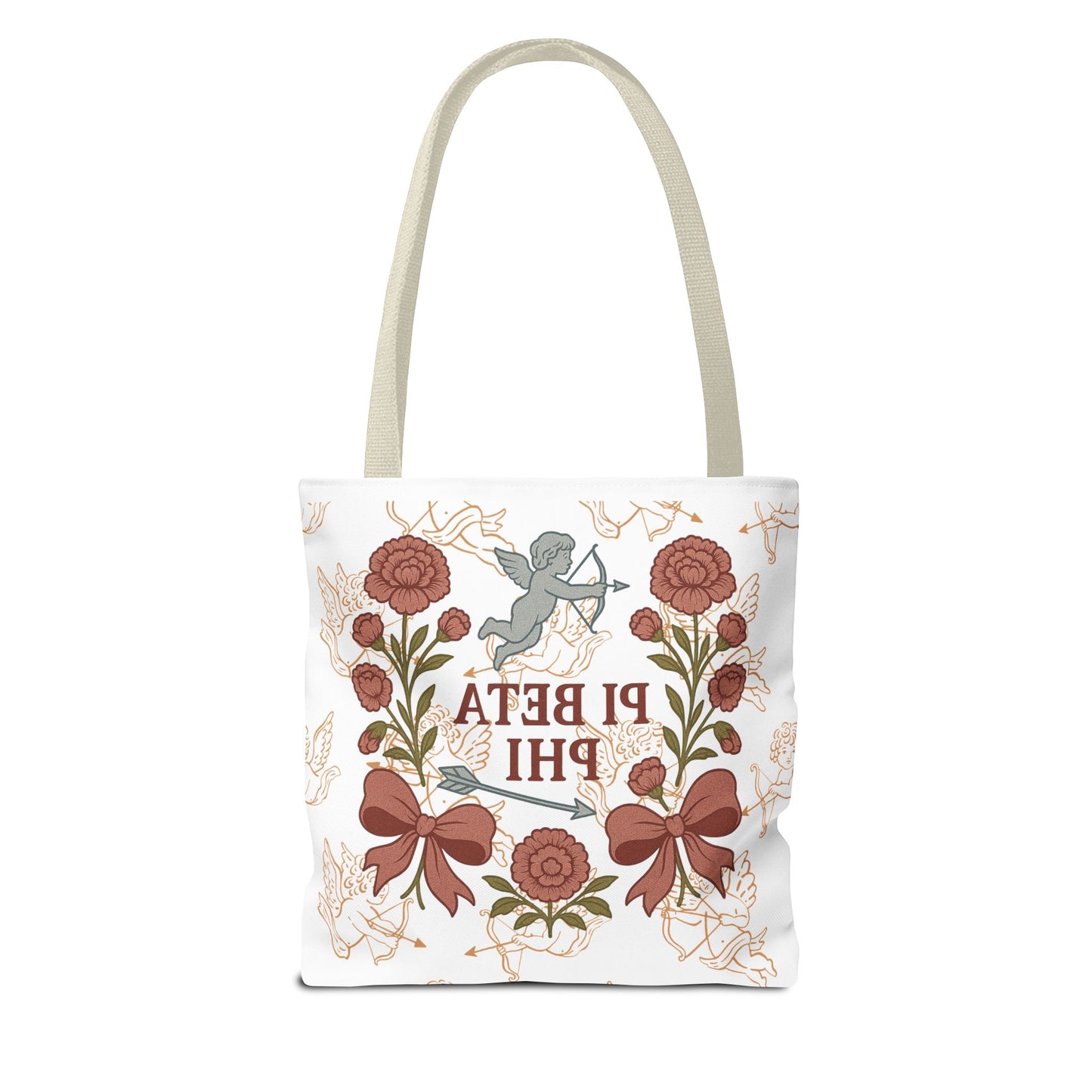 Floral Pi Phi Sorority Tote Bag
