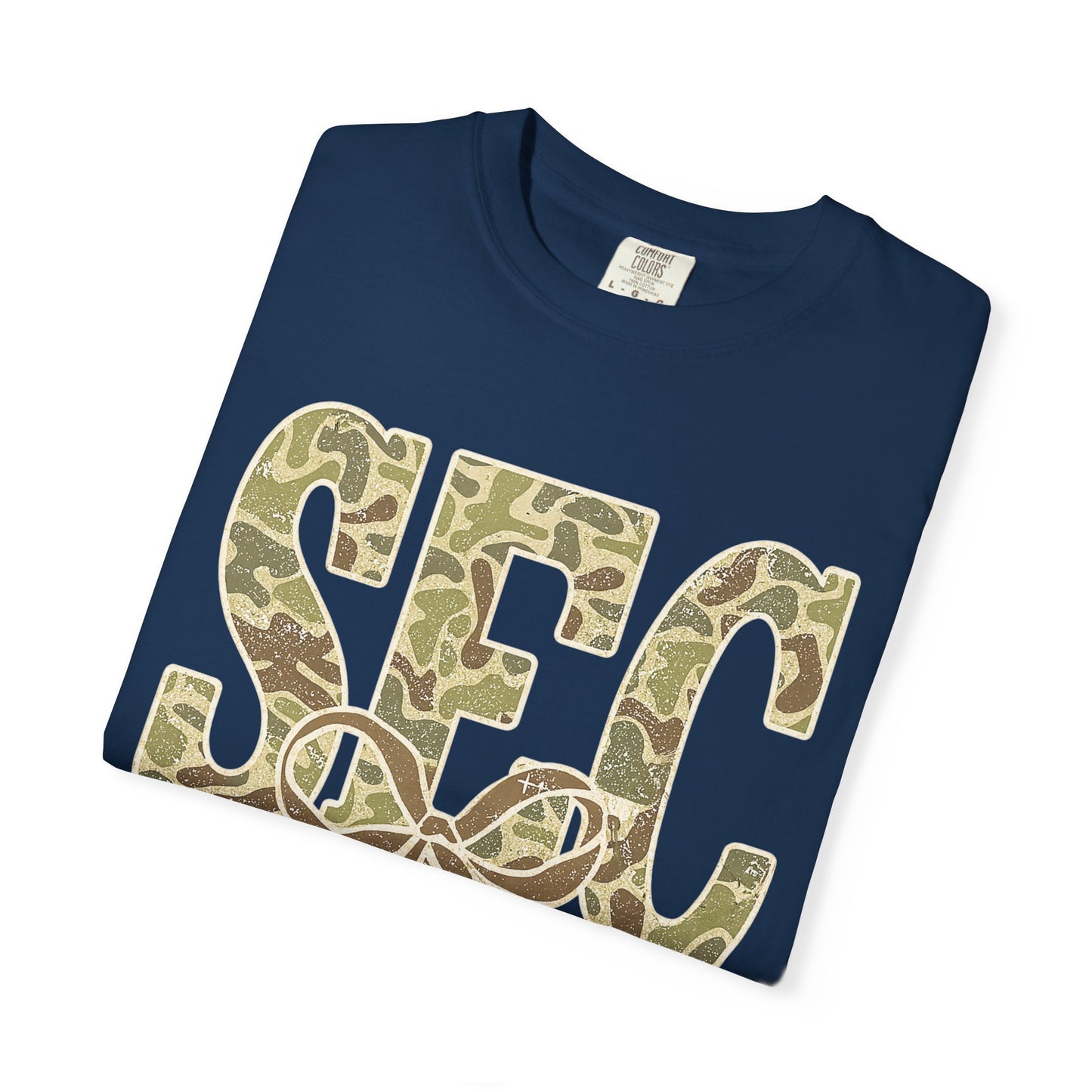Camo Lettered Unisex T-Shirt - SEC Fan Gear - Gift for Him - Outdoor Wear