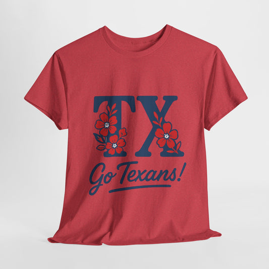 Texas Pride Unisex Cotton Tee | Go Texans! T-Shirt, Casual Wear, Game Day Shirt, Gift for Fans, Spring/Summer Style