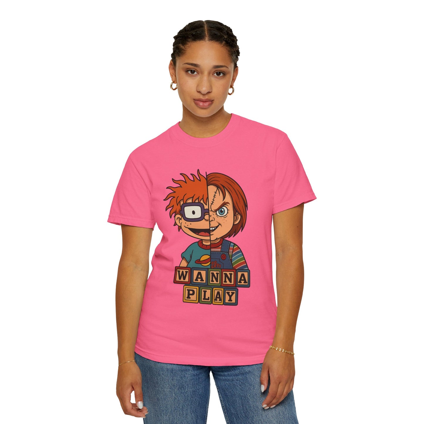 Two Faced Halloween Chucky-Inspired Unisex T-Shirt
