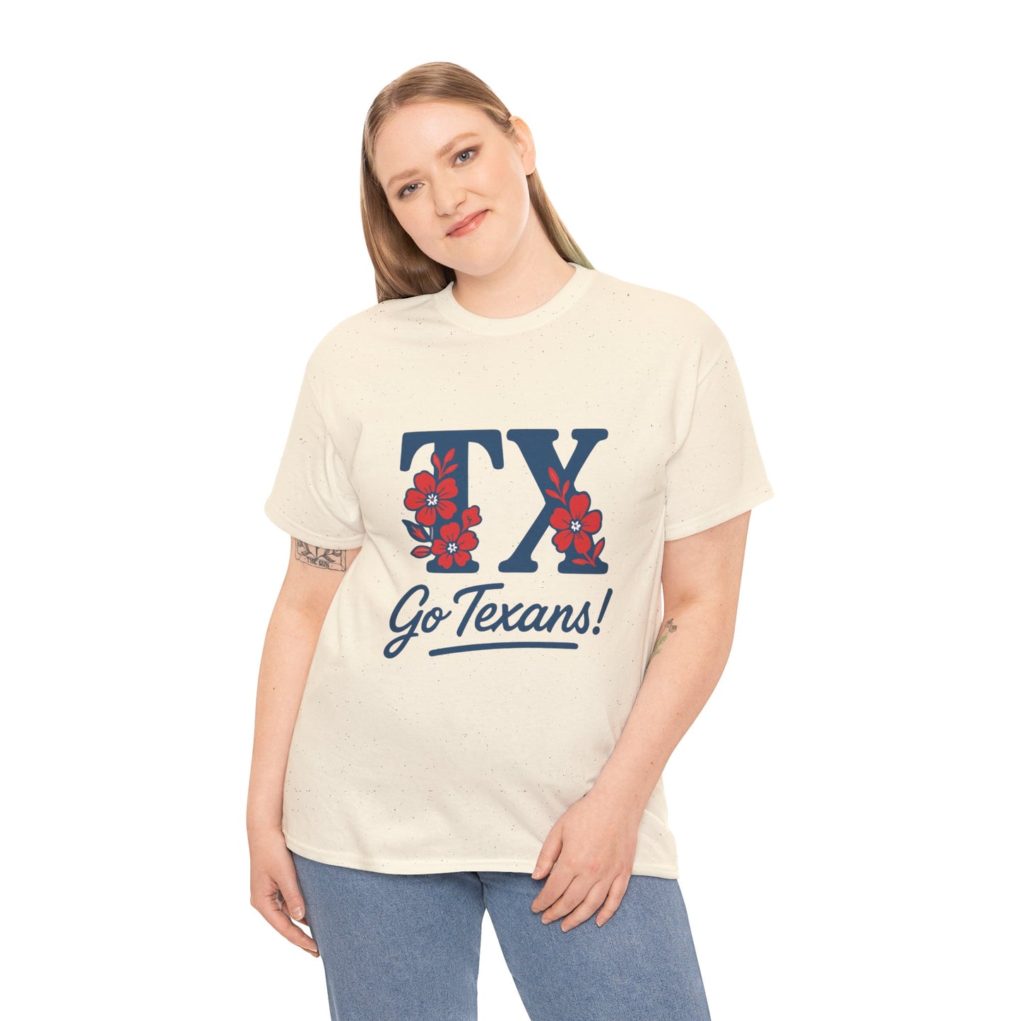 Texas Pride Unisex Cotton Tee | Go Texans! T-Shirt, Casual Wear, Game Day Shirt, Gift for Fans, Spring/Summer Style