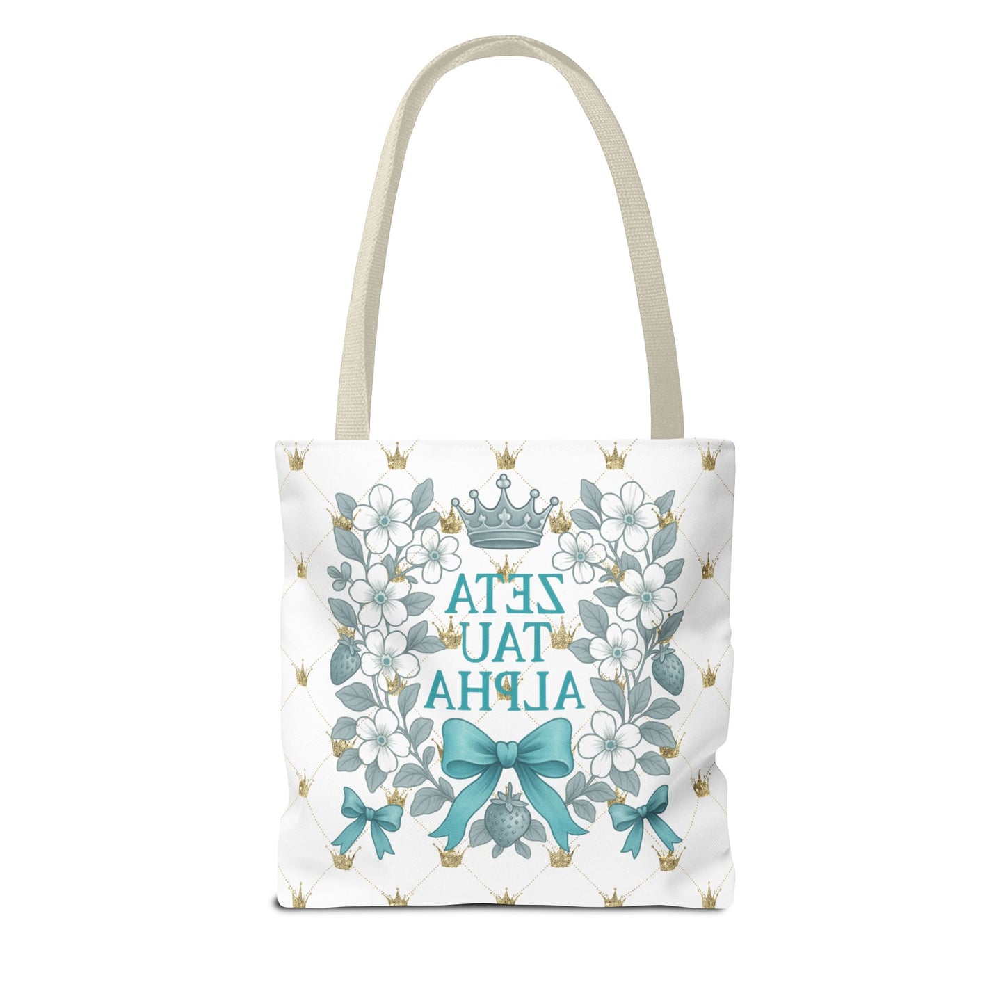 Zeta Tau Alpha Tote Bag | Sorority Bags, Floral Design, Gift for Sisters, Campus Essentials, Personalized Tote