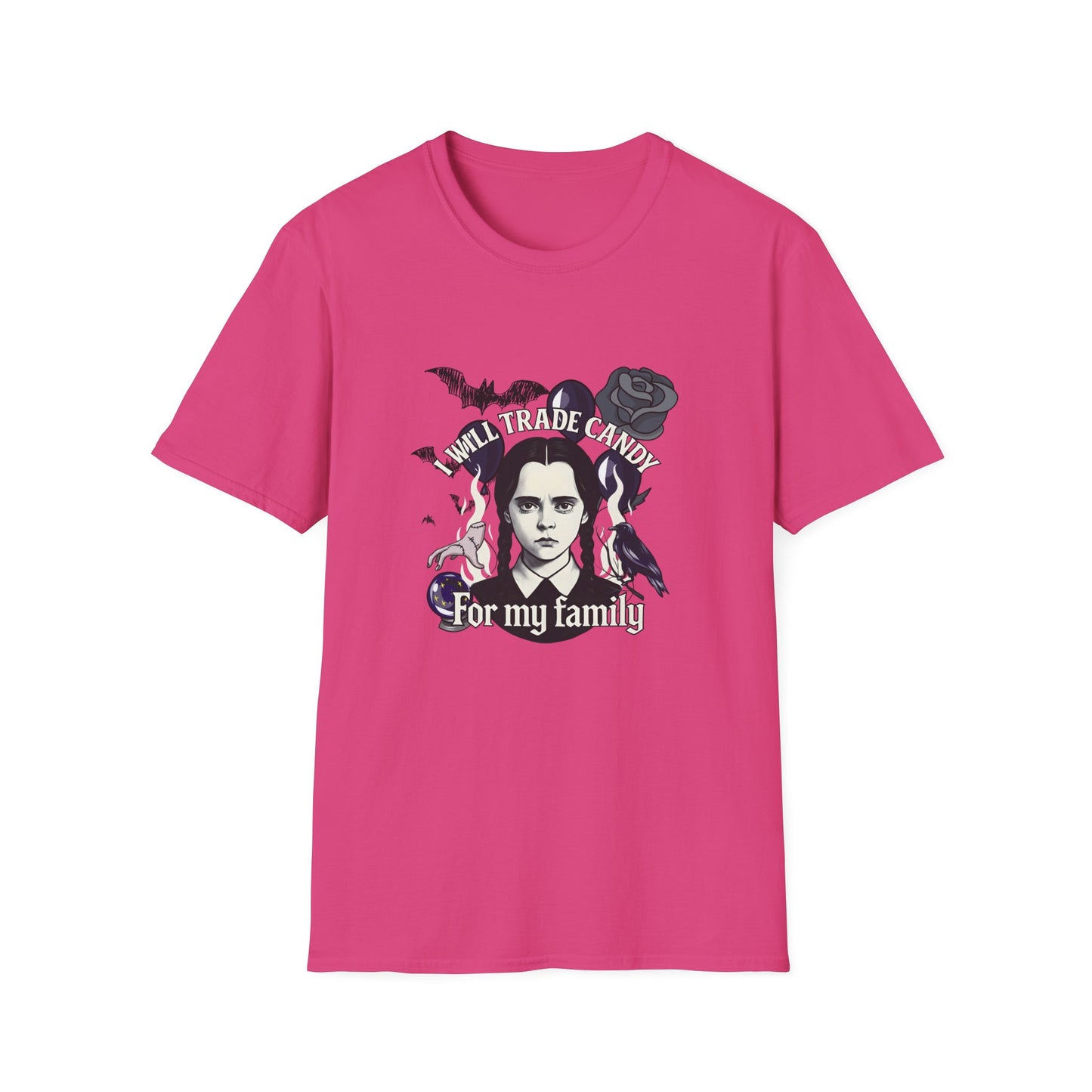 Gothic Family Tribute Unisex Tee - Halloween Dark Aesthetic Apparel