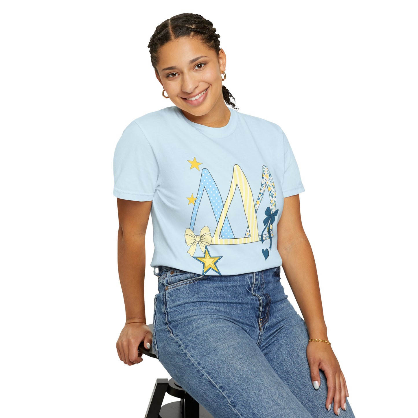 Whimsical yellow and blue Graphic T-Shirt