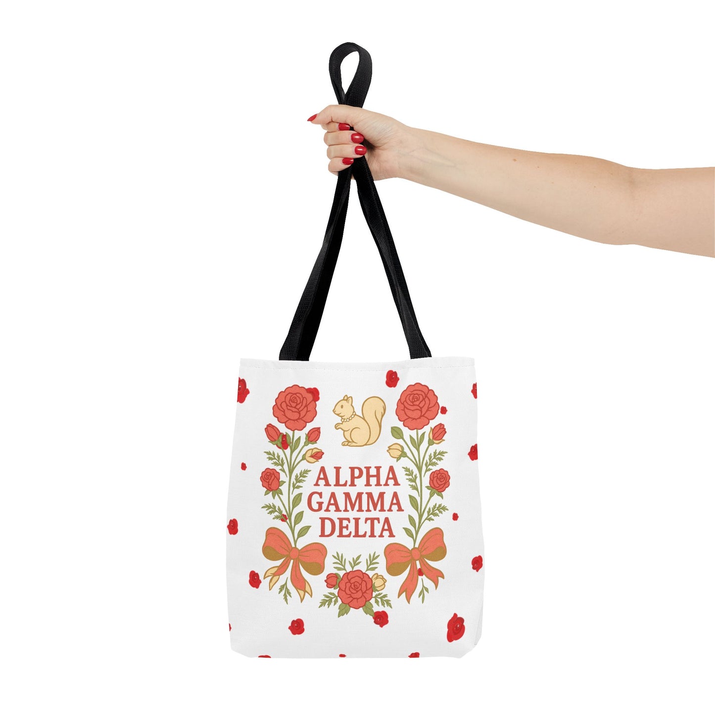 Floral Tote Bag | Alpha Gamma Delta Collection | Perfect for Sorority Events & Graduates