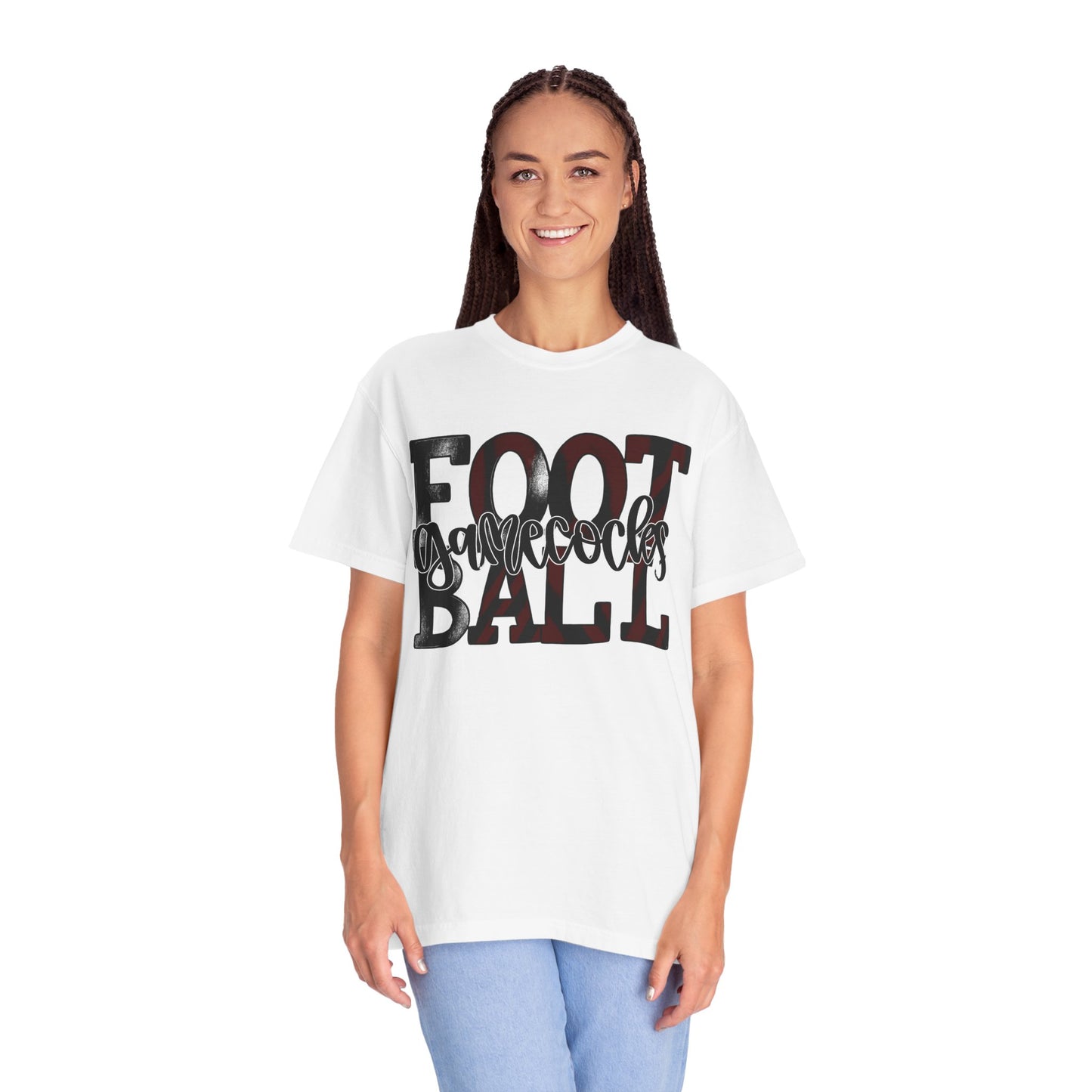 Game Day Football Tee - Unisex Garment-Dyed T-shirt for Fans