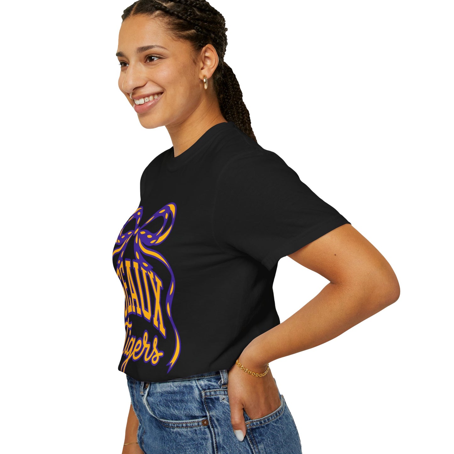 Géaux Tigers Garment-Dyed T-Shirt, Unisex Tee, LSU Spirit Wear, College Apparel, Game Day Outfit, Casual Style