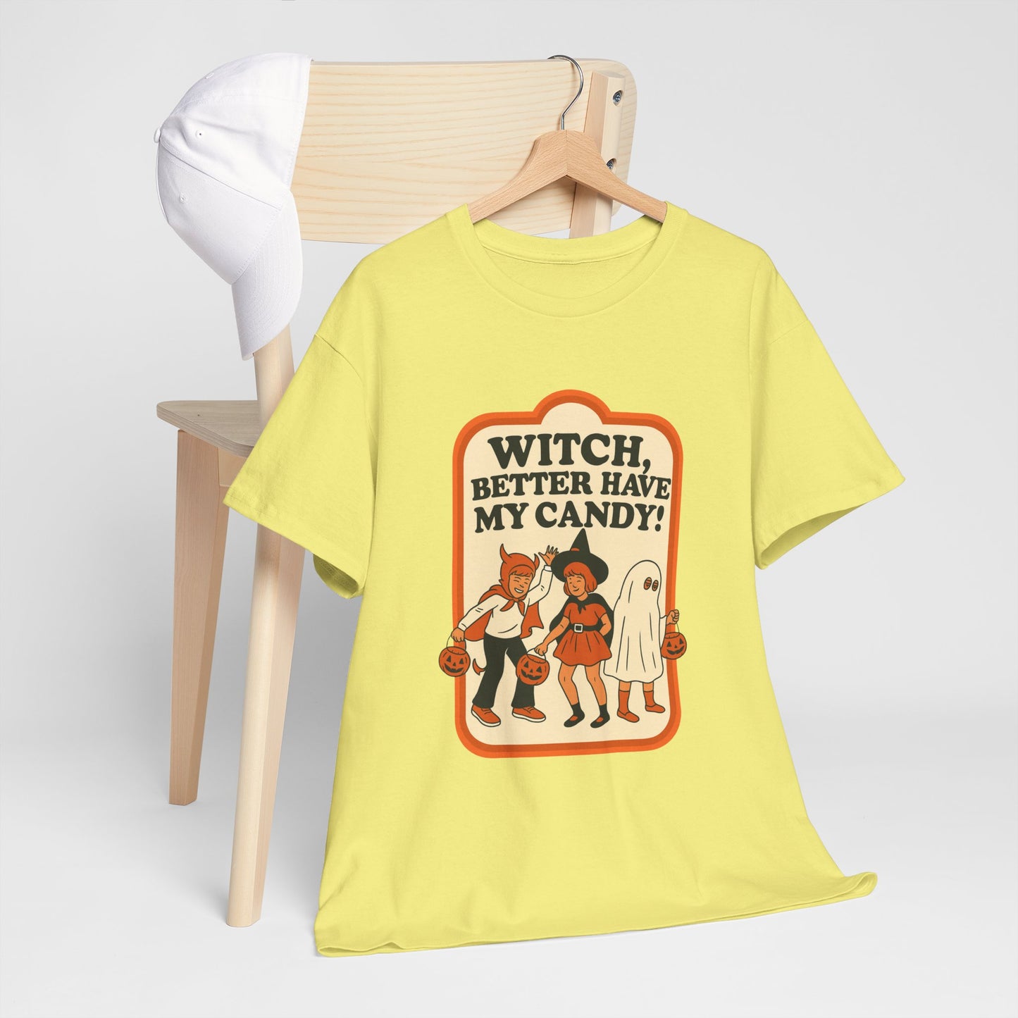 Halloween Witch Candy Tee - Unisex Cotton Shirt