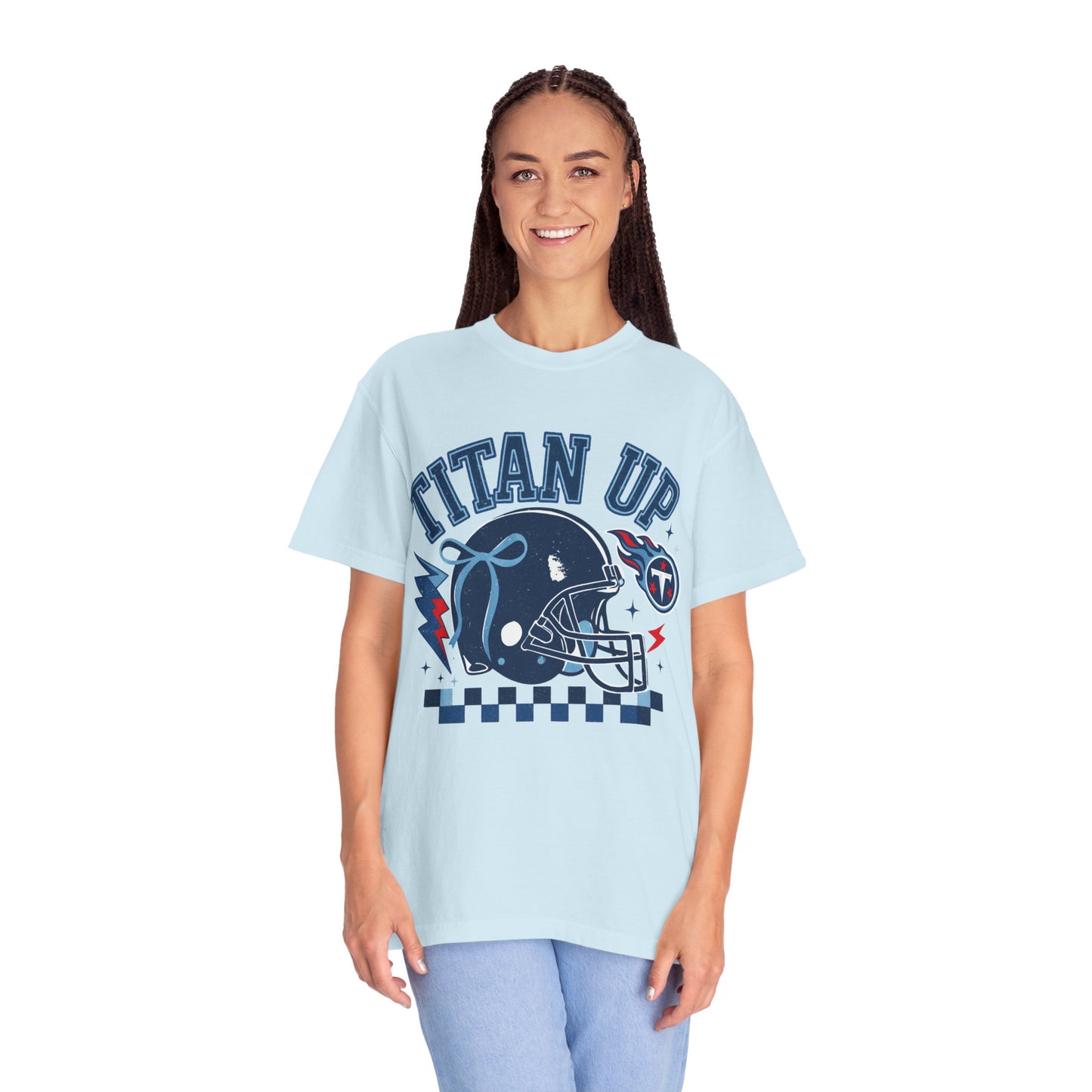titan up tennessee Unisex Football Tee, Titan Up Shirt for Game Day, Casual Sportswear, Tailgating Apparel, Gift for Fans, Team Spirit Top