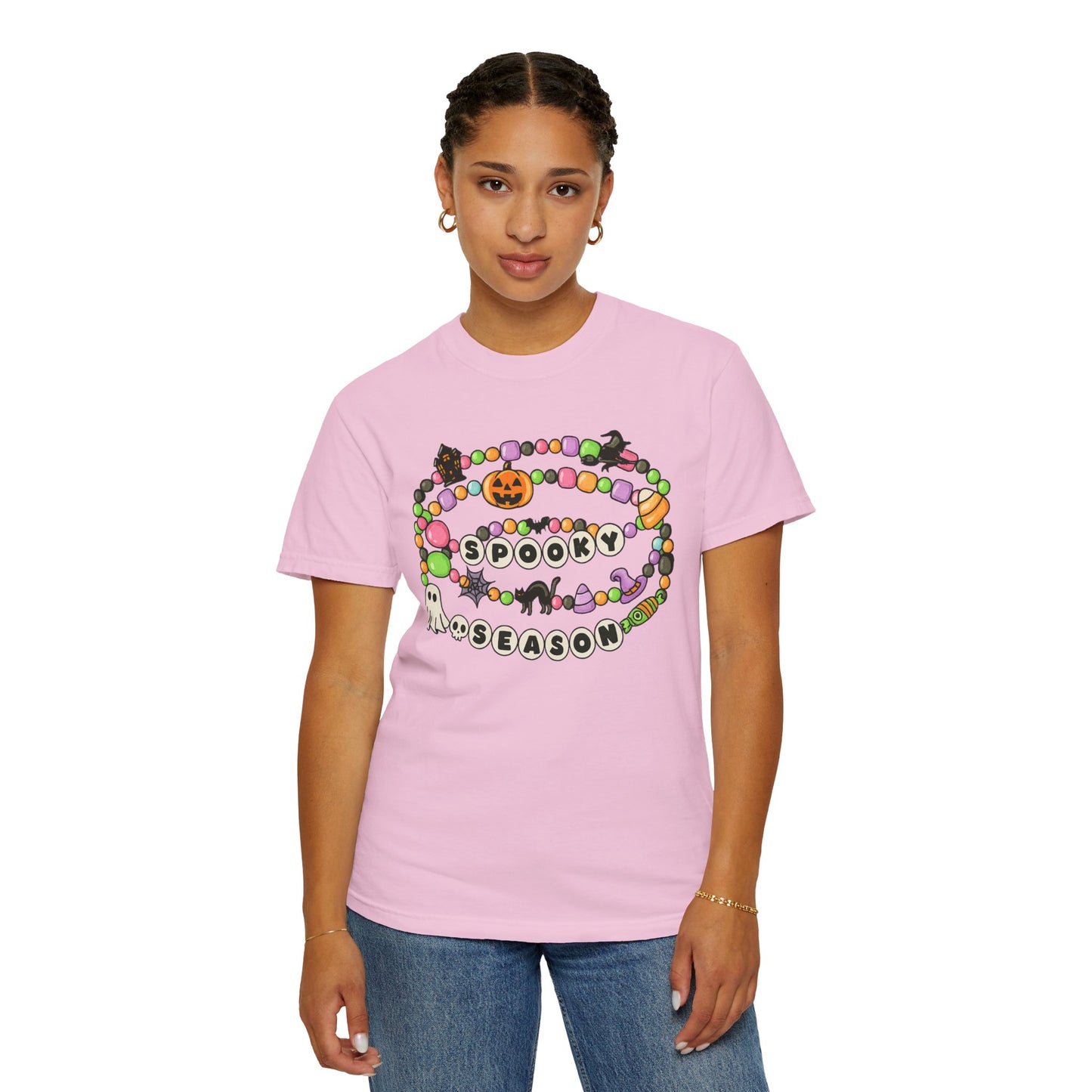 Spooky Season Friendship Bracelet T-shirt | Halloween Fun, Unisex Tee
