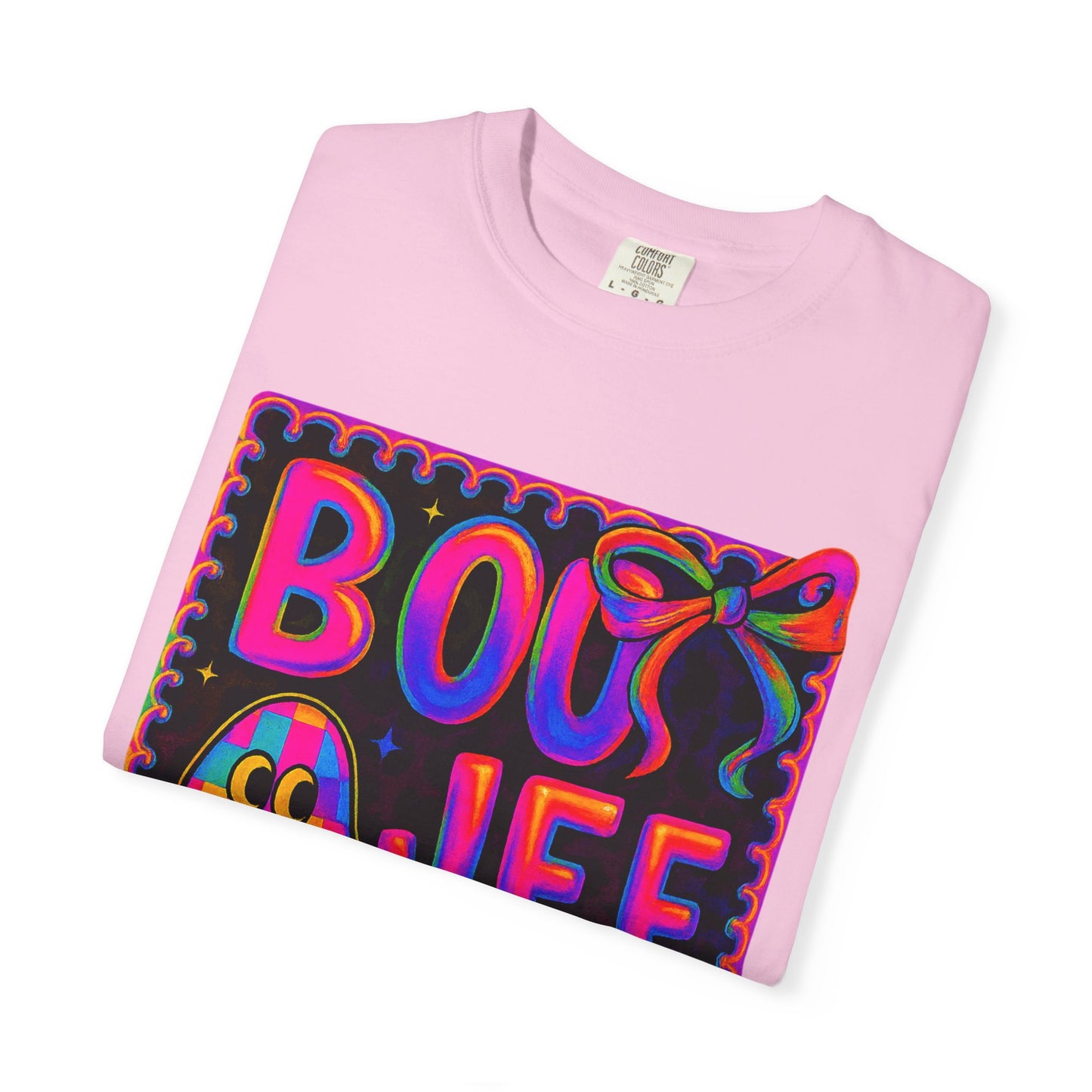 BOOJee Retro Comfort Colors, Garment-Dyed T-shirt, Colorful Graphic Tee, Unisex Streetwear, Fun Gift, Festival Fashion, Vegan Style