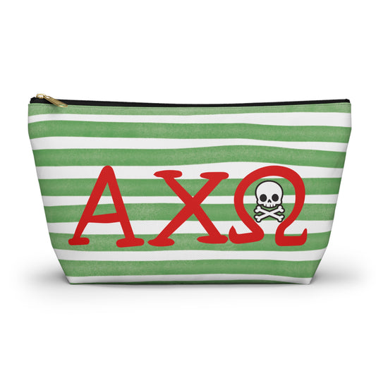Alpha Chi Omega Stylish Accessory Pouch, Perfect for School, Travel, Organization, Gift for Friends, Makeup Bag, Pencil Case