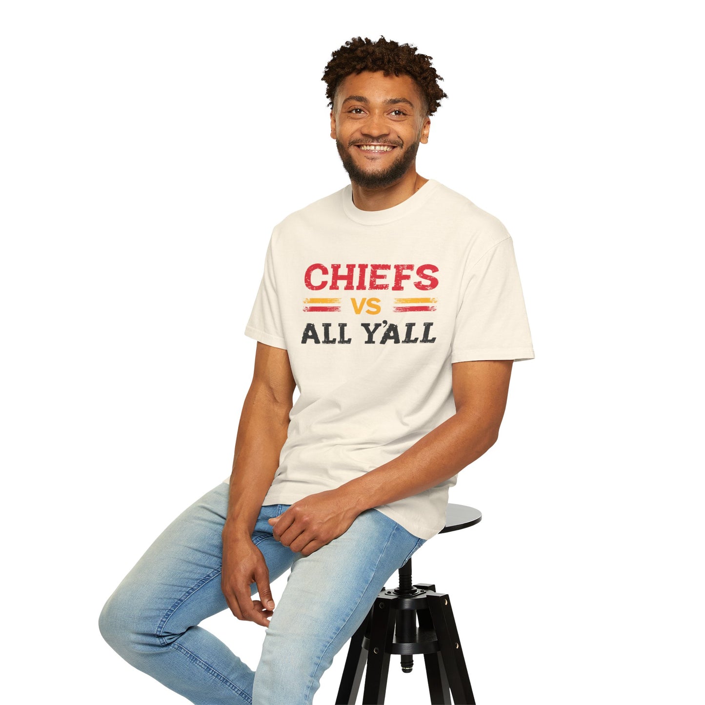 Game Day Humor T-Shirt, Chiefs vs All Y’all Tee, Sports Fan Gift, Unisex Shirt, Tailgate Party Apparel, Football Celebration Shirt