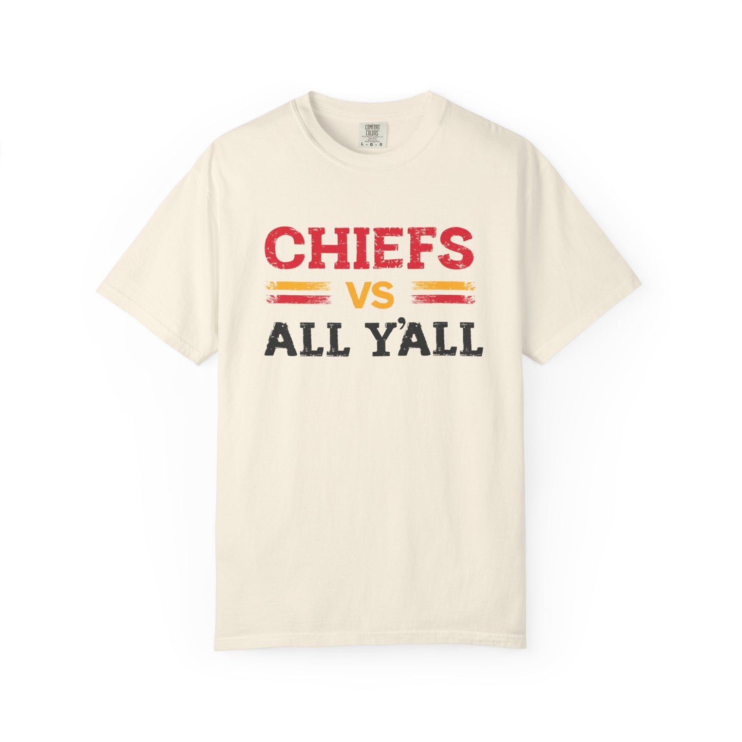 Game Day Humor T-Shirt, Chiefs vs All Y’all Tee, Sports Fan Gift, Unisex Shirt, Tailgate Party Apparel, Football Celebration Shirt