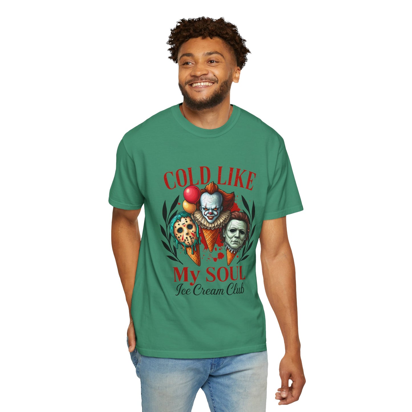 Chilling Soul T-Shirt, Vintage Horror Tee, Unisex Graphic Shirt, Ice Cream Lovers Gift, Fun Movie Merch