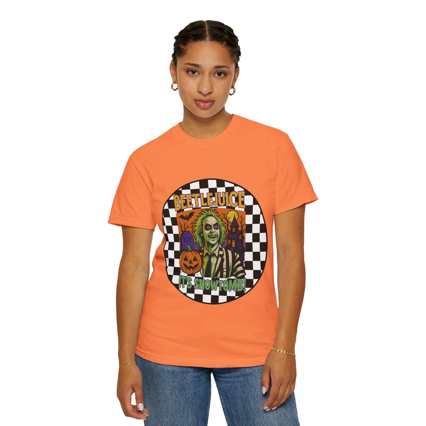 Beetlejuice Unisex T-shirt, Spooky Graphic Tee, Halloween Costume Shirt, Movie Fan Apparel, Eerie Clothing Gift