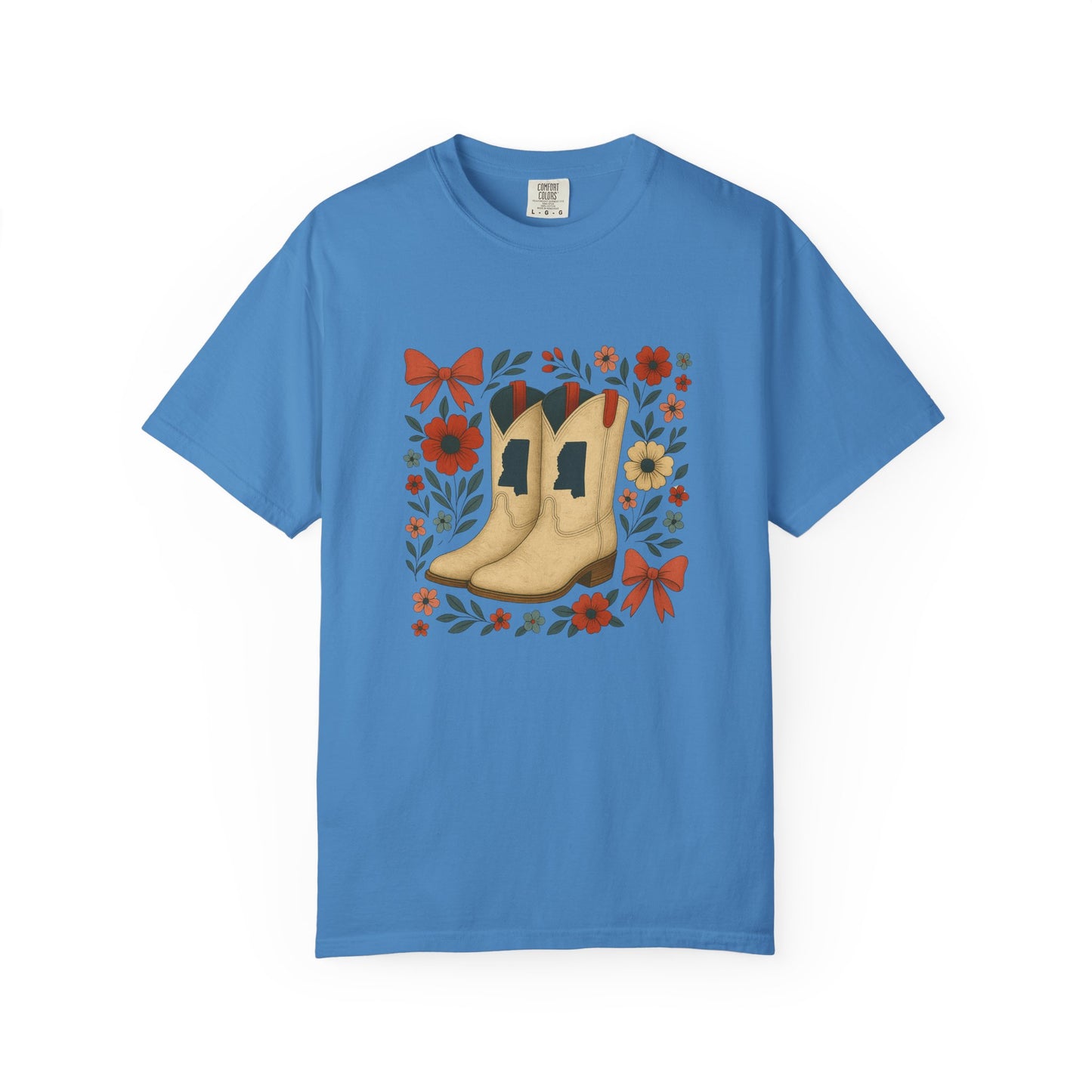Mississippi Cowboy Boots T-Shirt - Ole Miss Rebels Fan
