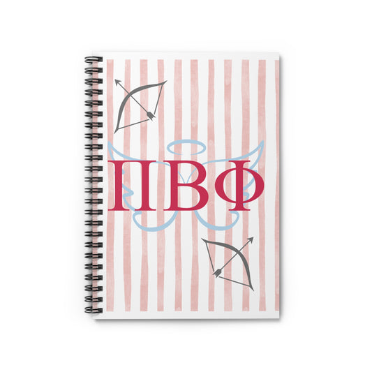 Stylish Spiral Notebook - PBФ Design, Pretty Journal for Notes, School Supplies, Gift for Students, Aesthetic Planner
