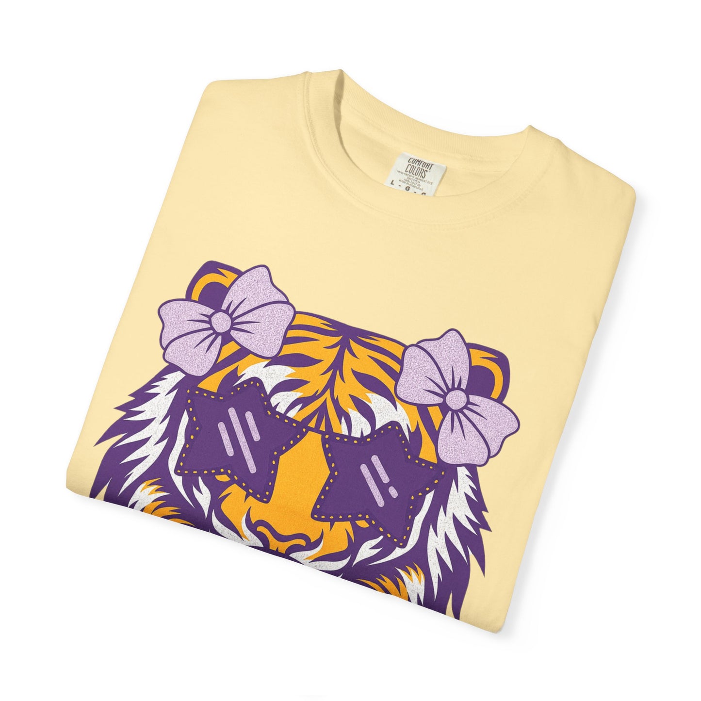 Ragin Cajun Bow Bubble Tiger T-Shirt - Casual Wear and Gift for Animal Lovers