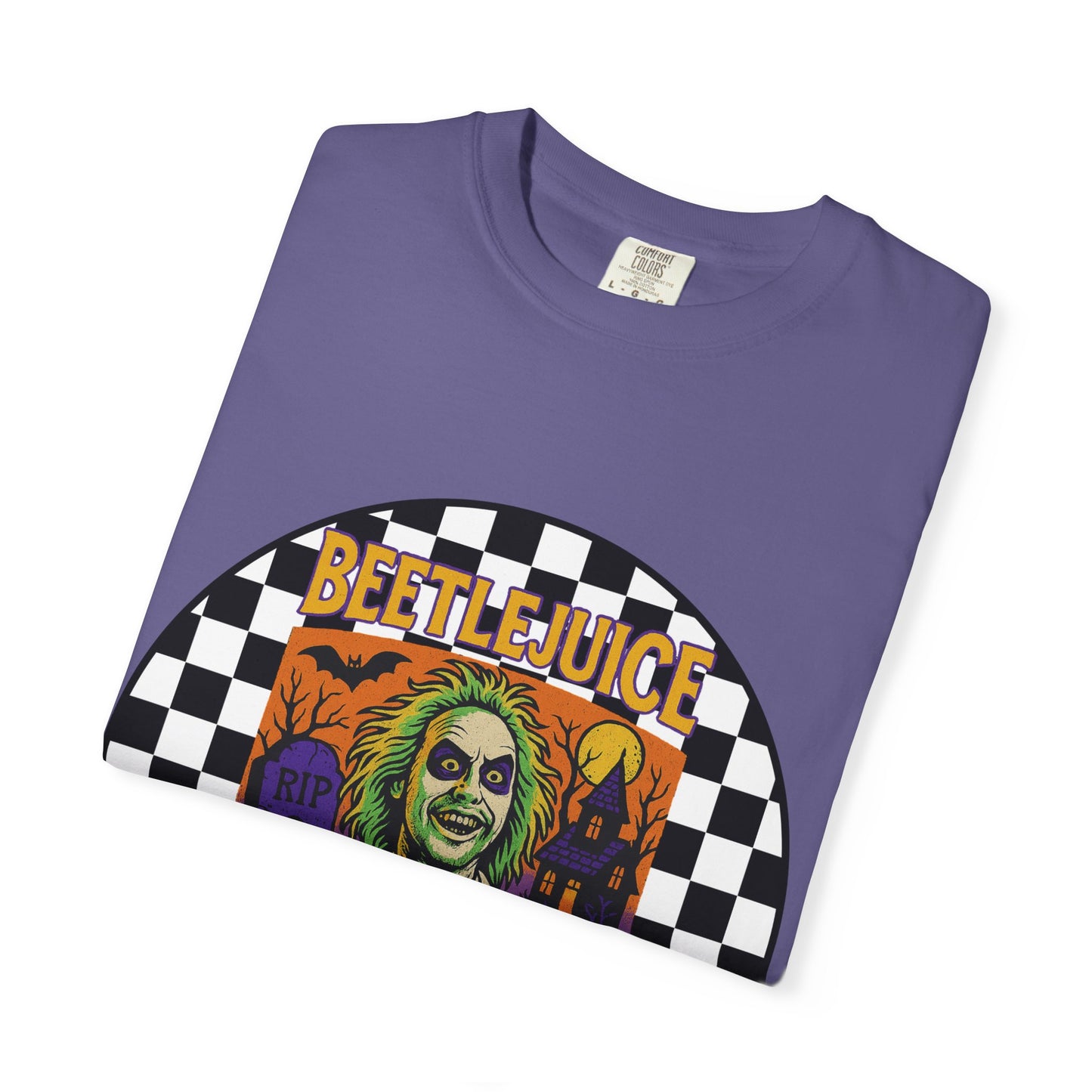 Beetlejuice Unisex T-shirt, Spooky Graphic Tee, Halloween Costume Shirt, Movie Fan Apparel, Eerie Clothing Gift
