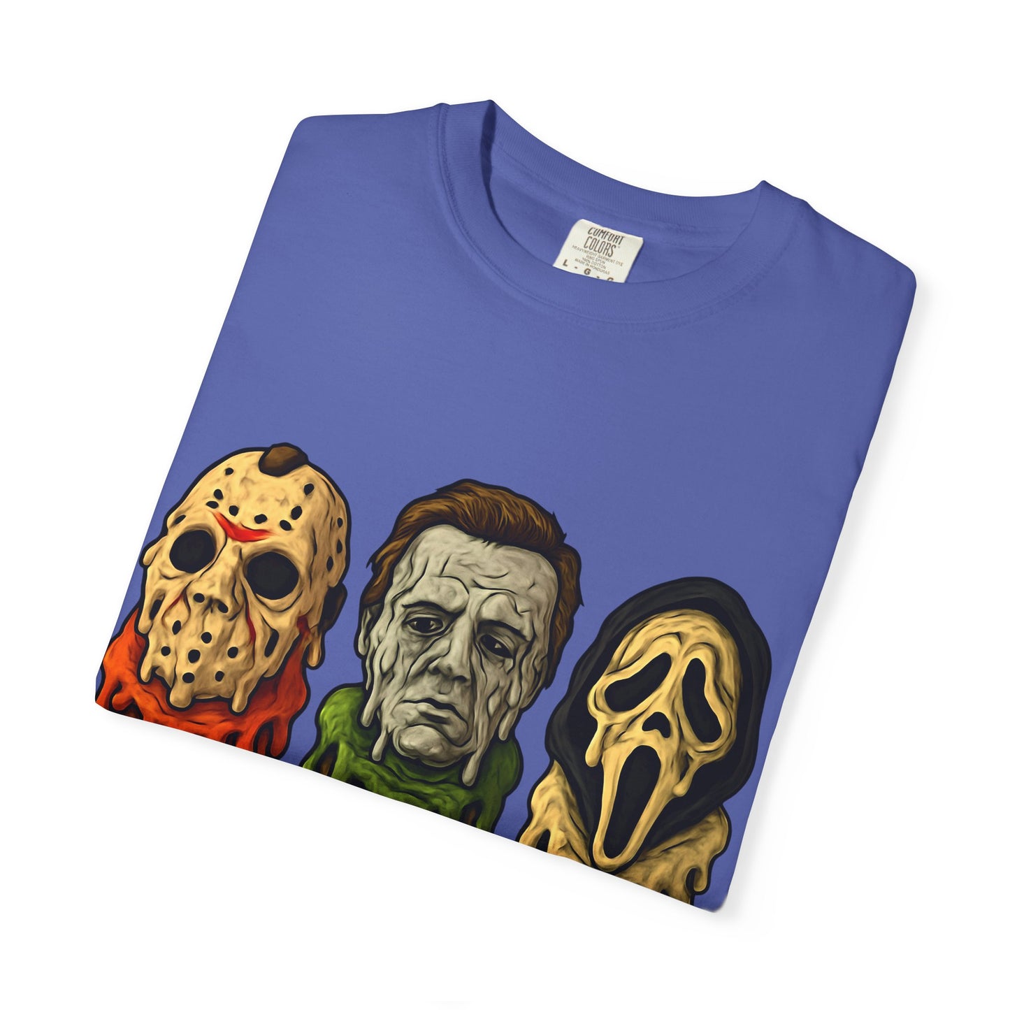 Halloween Horror Movie T-Shirt with Iconic Characters, Unisex Casual Tee for Gifting, Summer Fun, Halloween Costume, Movie Lovers