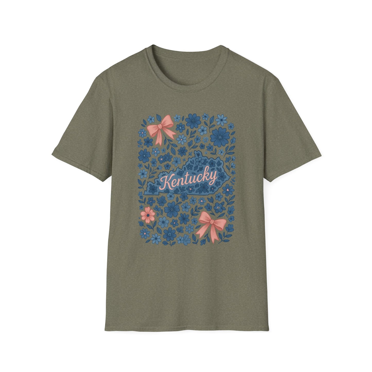 Kentucky Floral Unisex T-Shirt, Kentucky Shirt, Southern Pride Tee, Spring Fashion Top, Gift for Her, Casual Wear