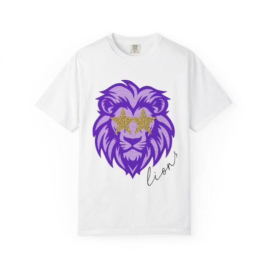 Purple Lion Graphic T-Shirt