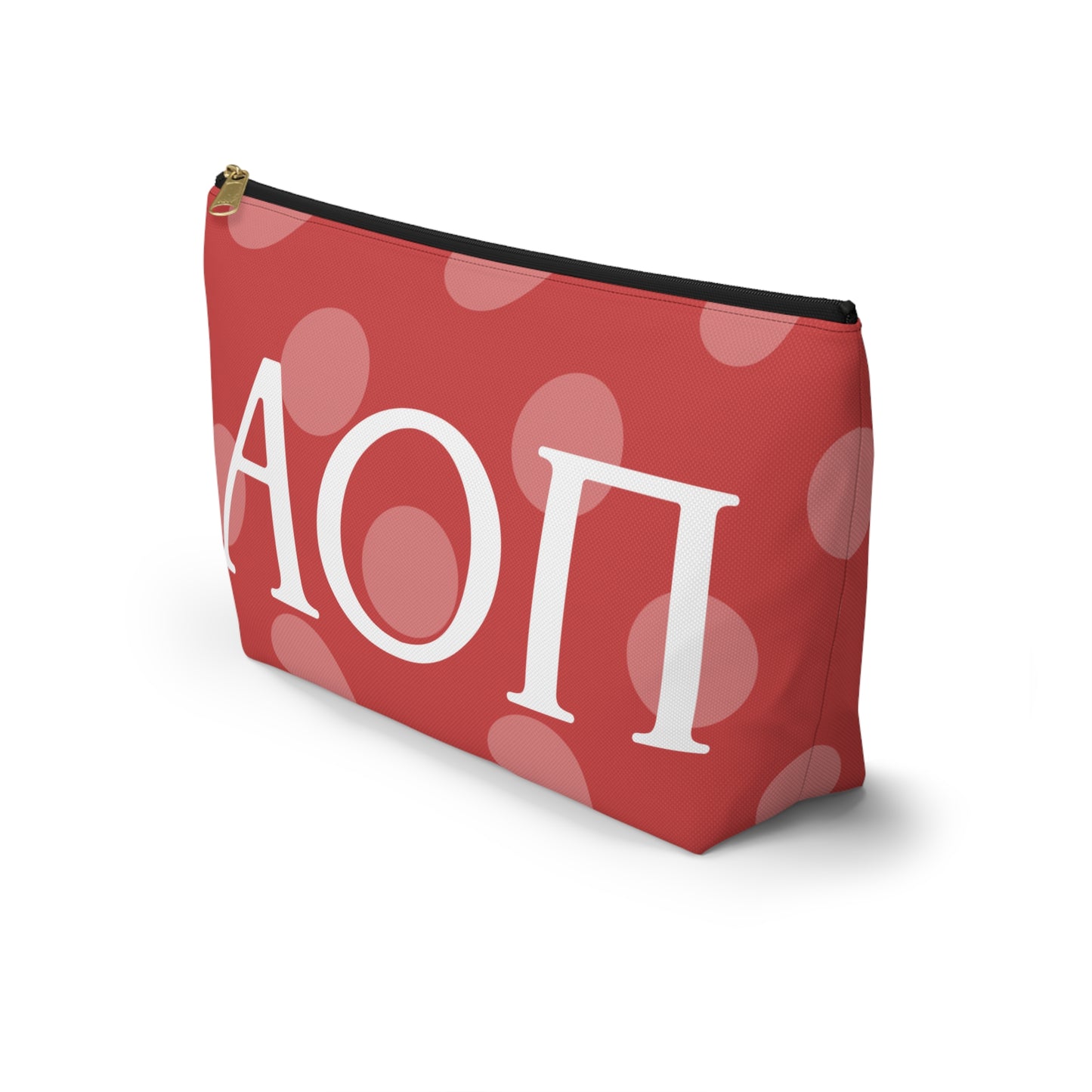AOPI Chic Accessory Pouch, Personalized Makeup Bag, Fun Pencil Case, Stylish Travel Organizer, Unique Gift Idea, Sorority or College Essentials
